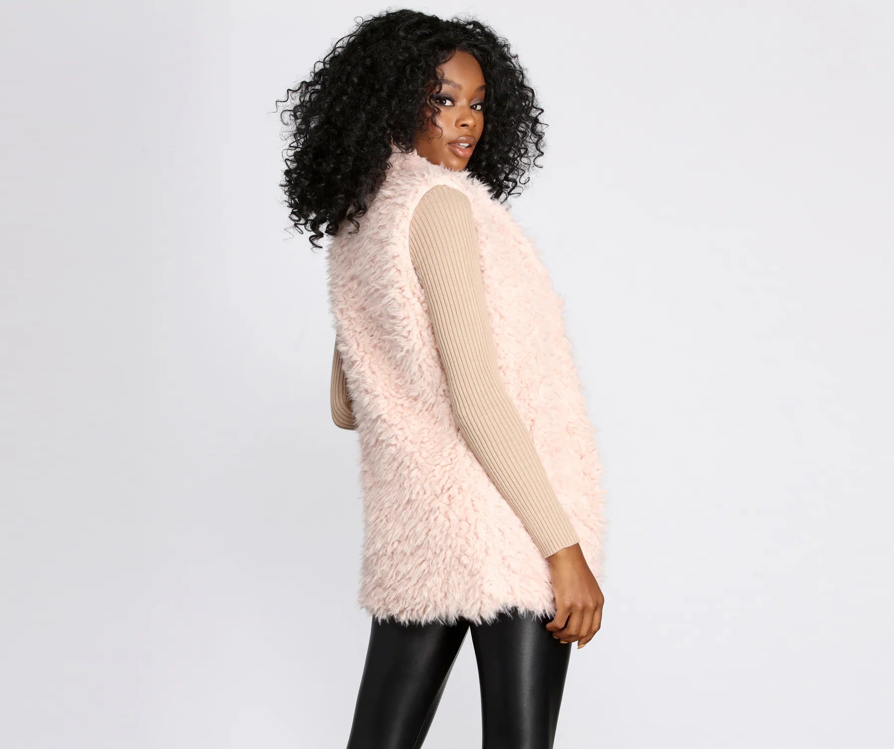 Feelin' Frisky Faux Fur Vest - Image 7