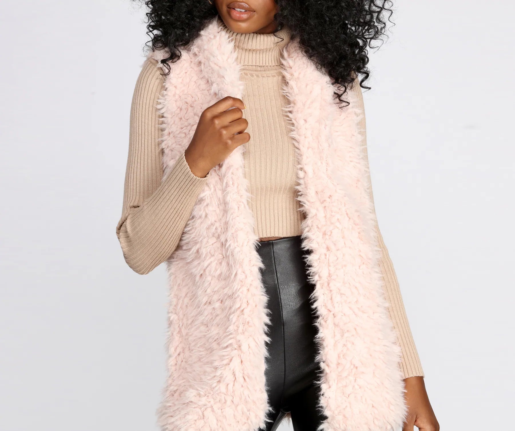 Feelin' Frisky Faux Fur Vest - Image 8