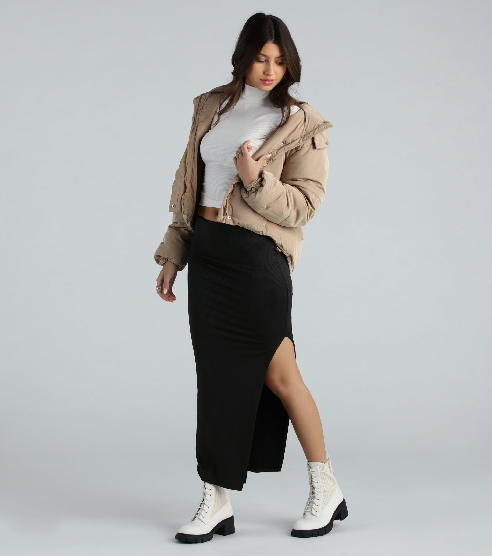 Cold Times Hoodie Puffer Jacket - Image 8