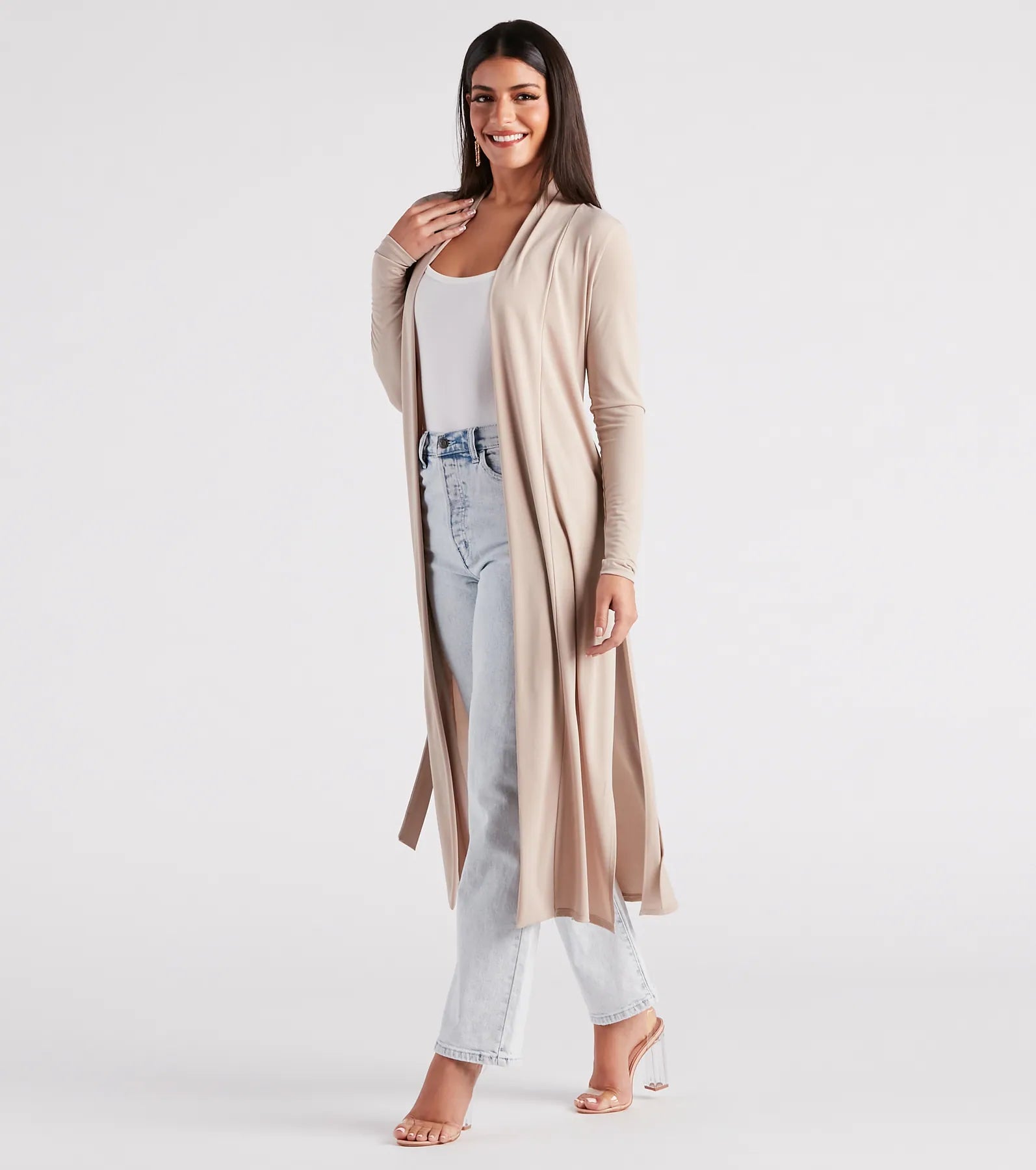 Breezy Chic Crochet Trim Kimono - Image 3