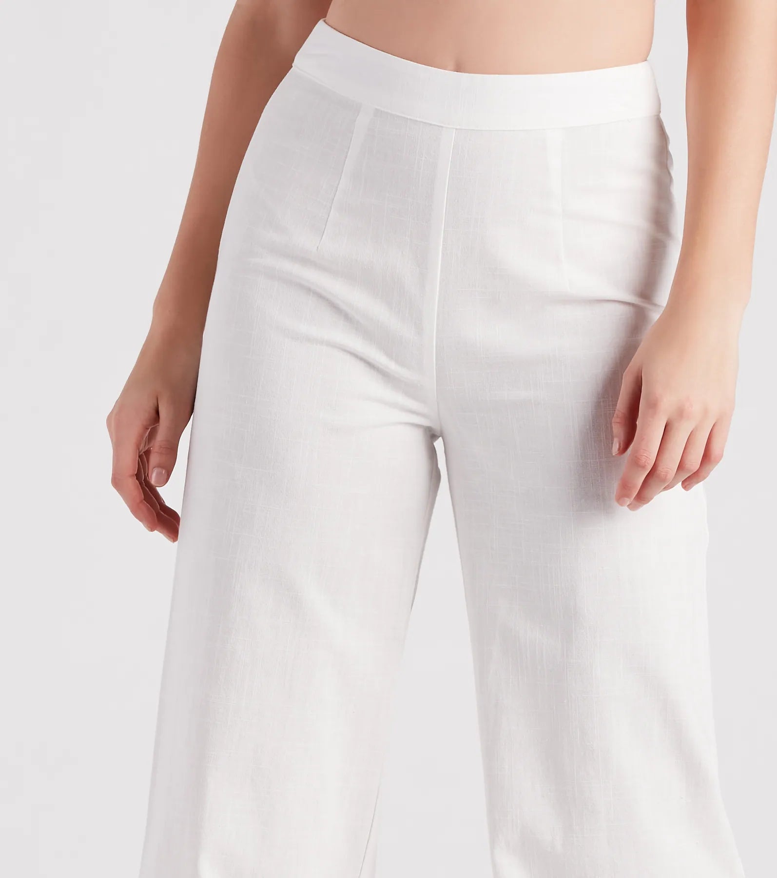Meet In The Hamptons Linen Wide Leg Pants - Image 8