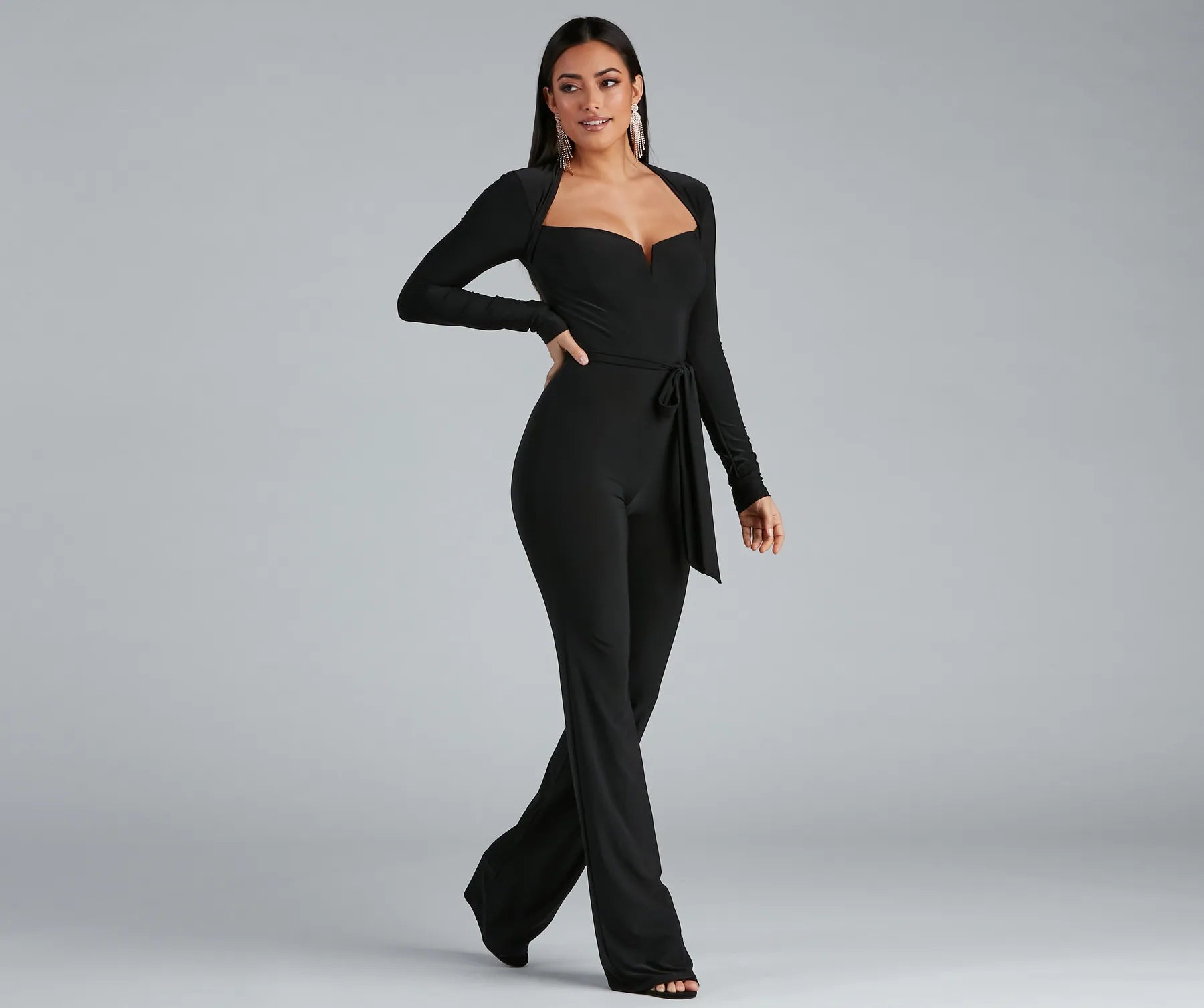 Keeping It Simple Tie-Waist Jumpsuit - Image 3