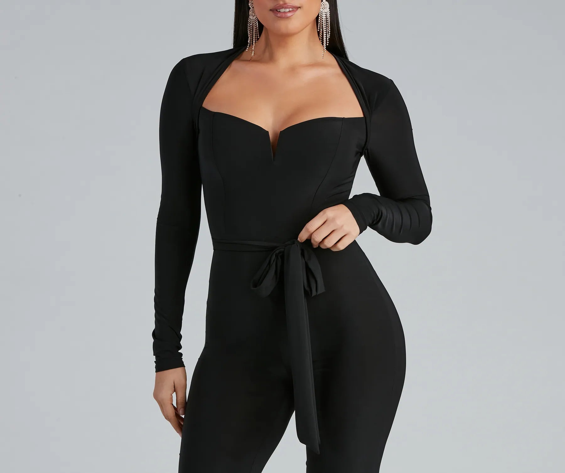 Keeping It Simple Tie-Waist Jumpsuit - Image 4