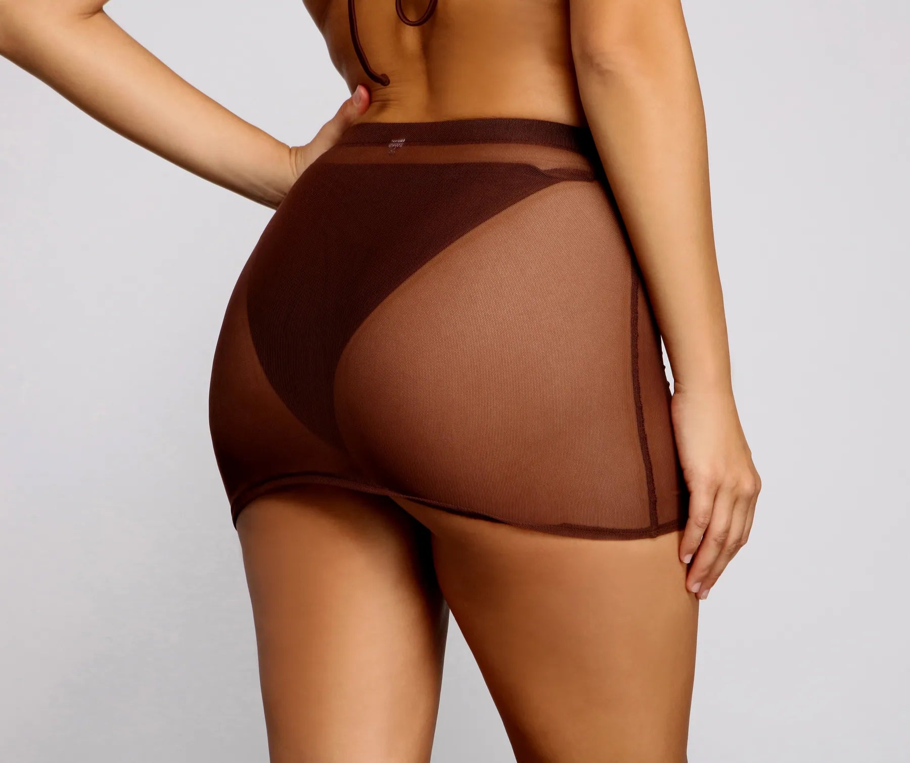 Cinched and Chic Mesh Swim Coverup - Image 8