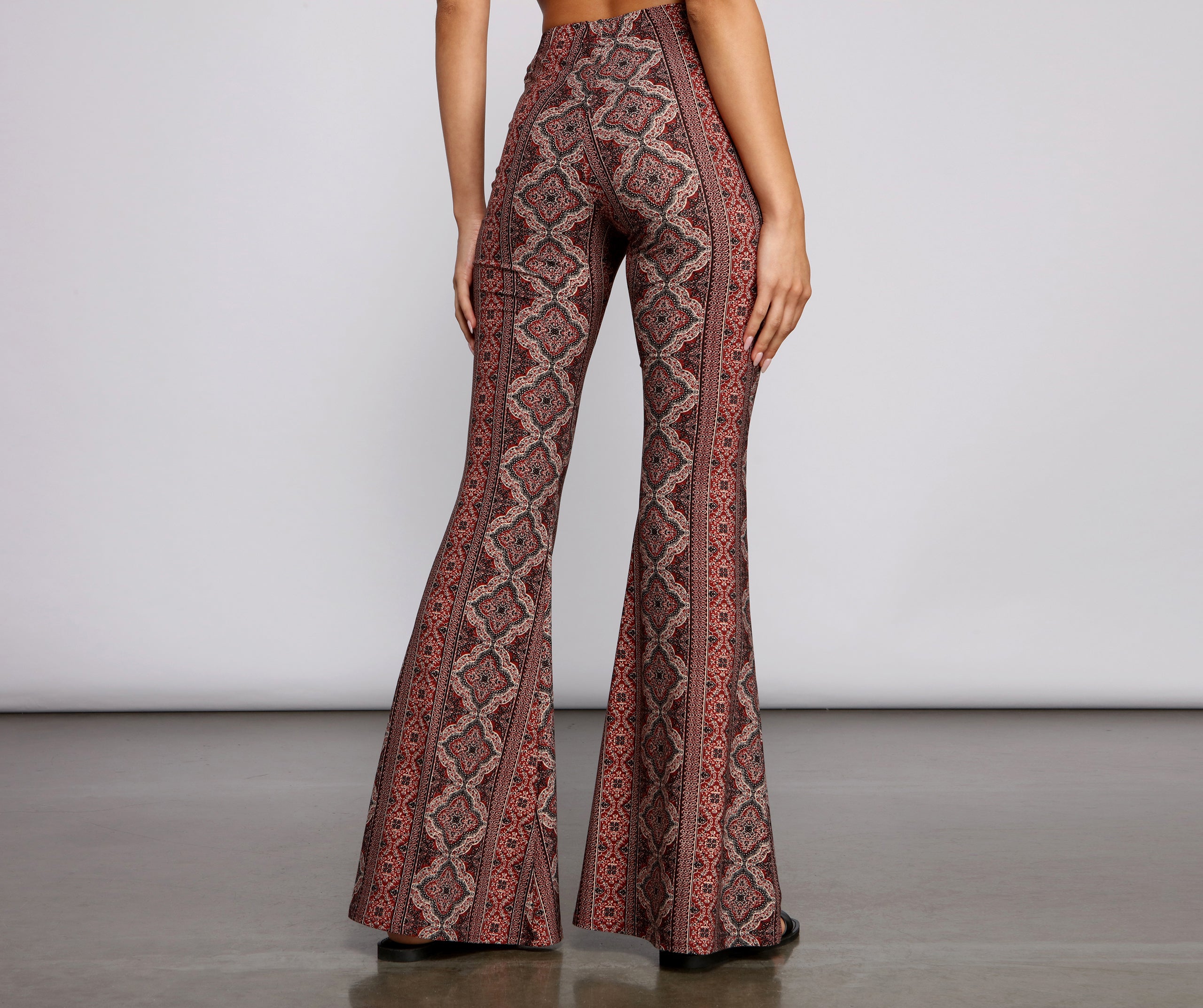 Bold Boho Vibes Flared Pants - Image 2