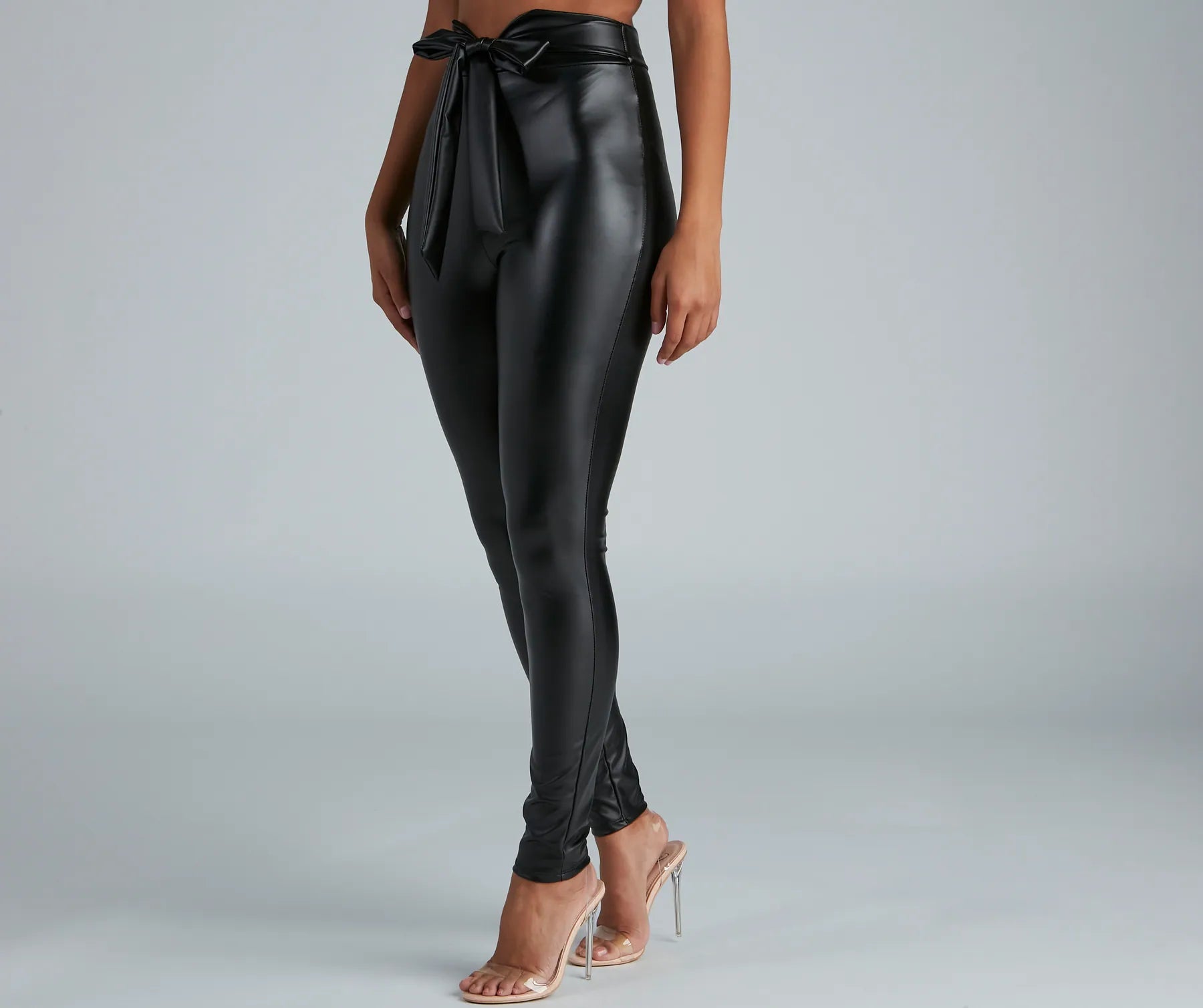 Chic And Dressy Vibes Faux Leather Pants - Image 4