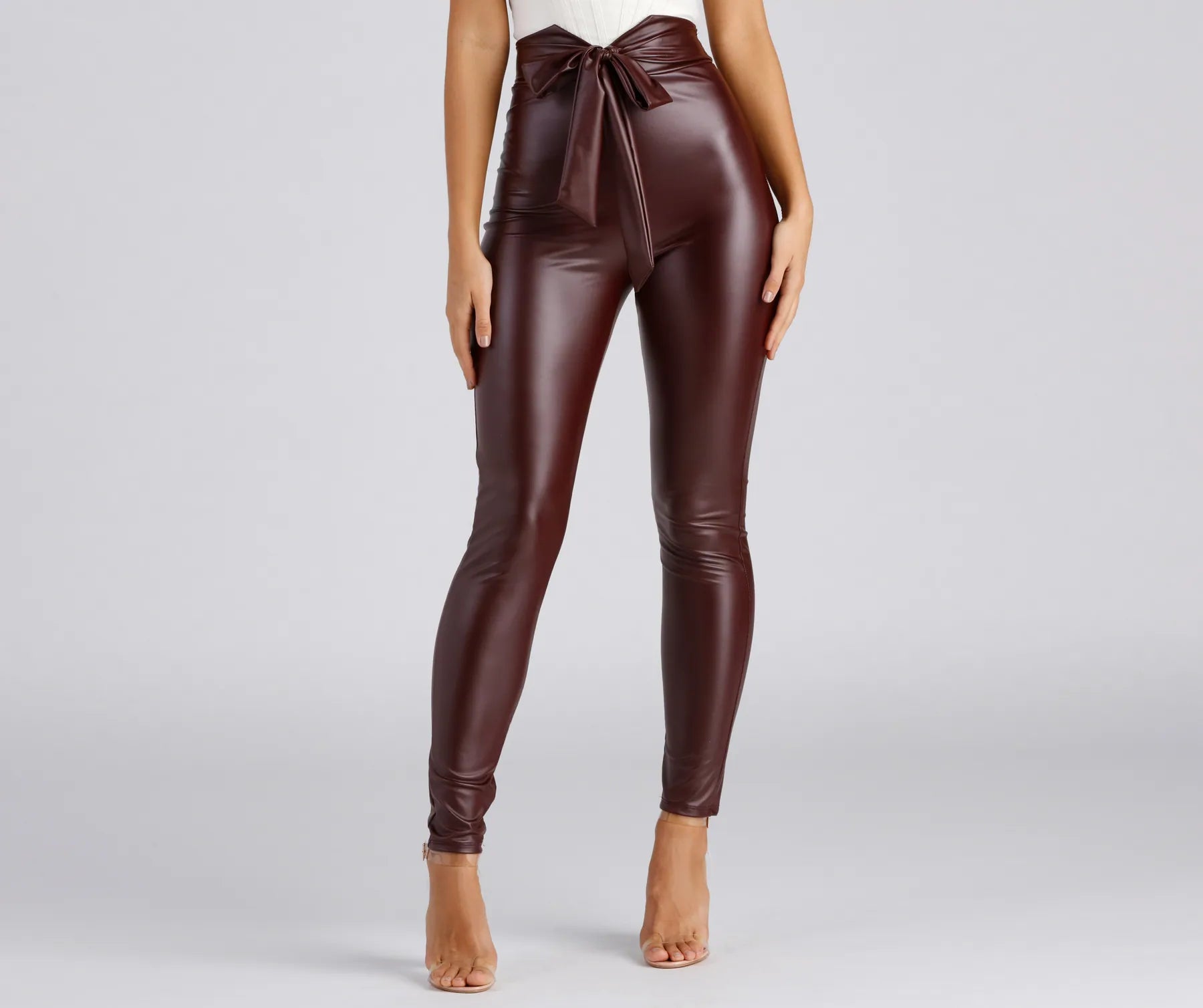 Chic And Dressy Vibes Faux Leather Pants - Image 6