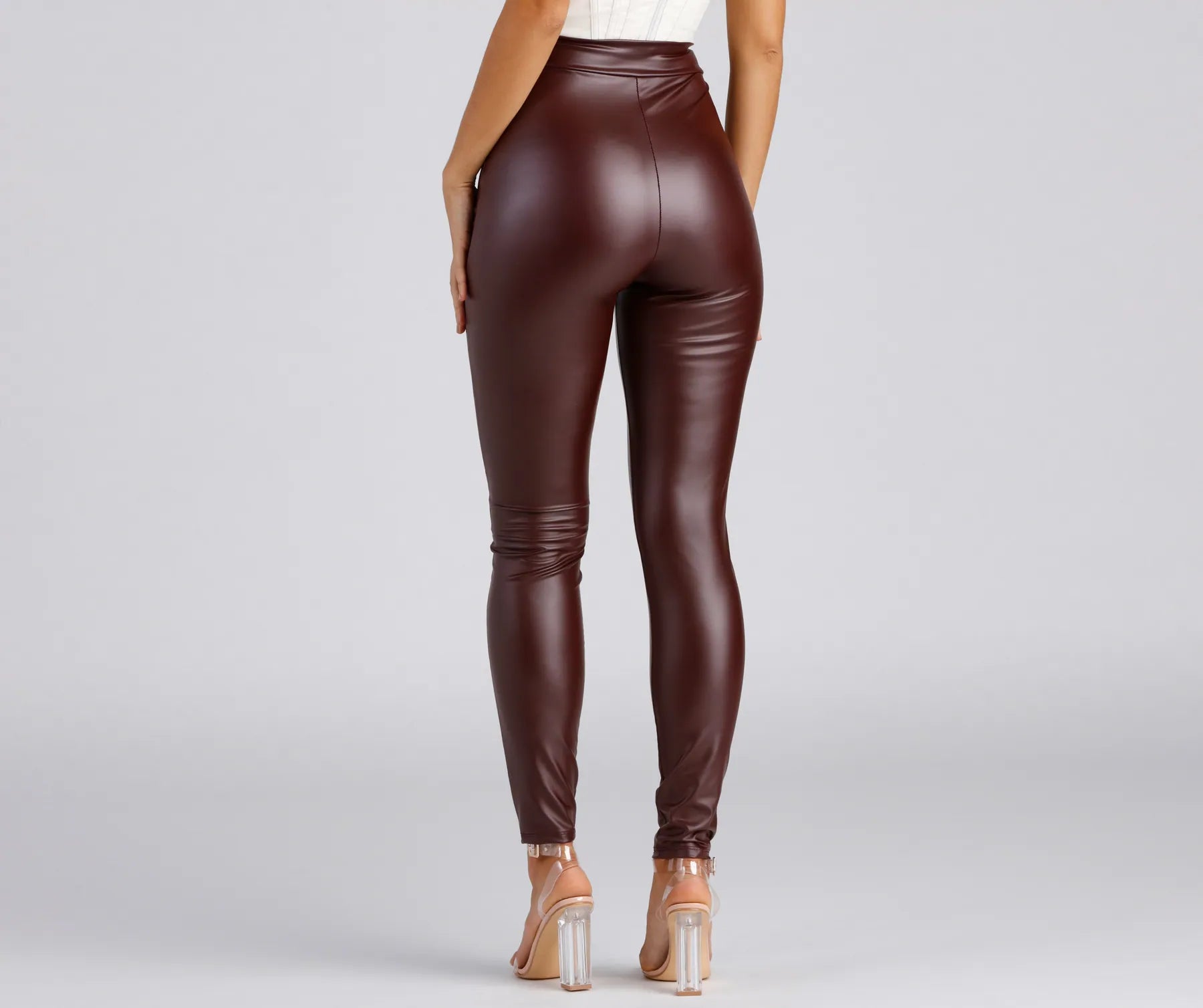 Chic And Dressy Vibes Faux Leather Pants - Image 7