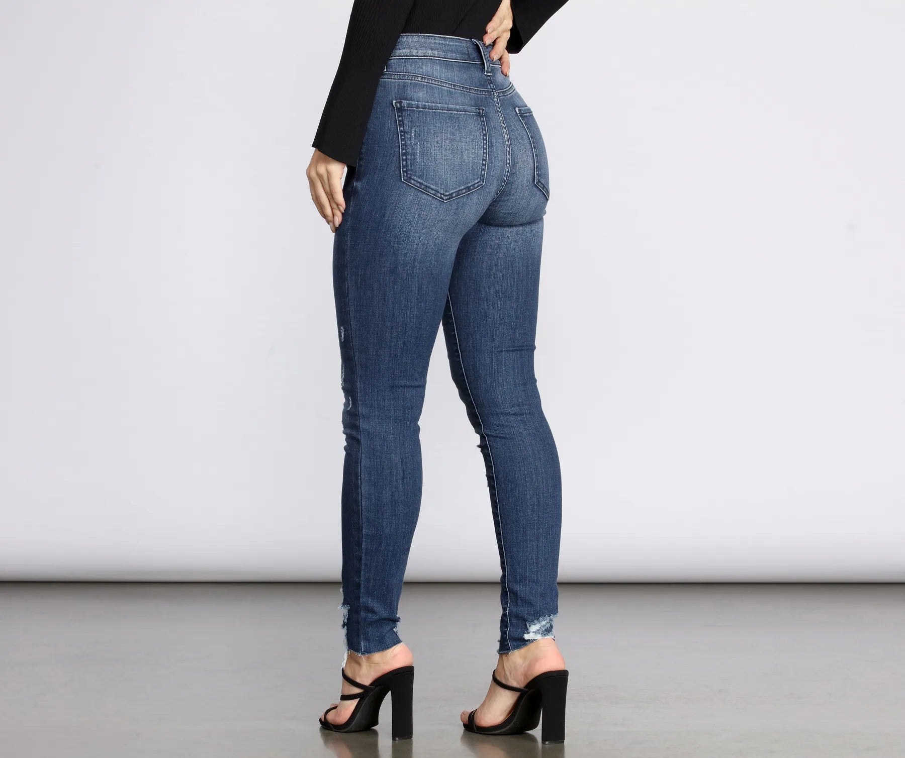 Bella High Rise Skinny Ankle Jeans - Image 2