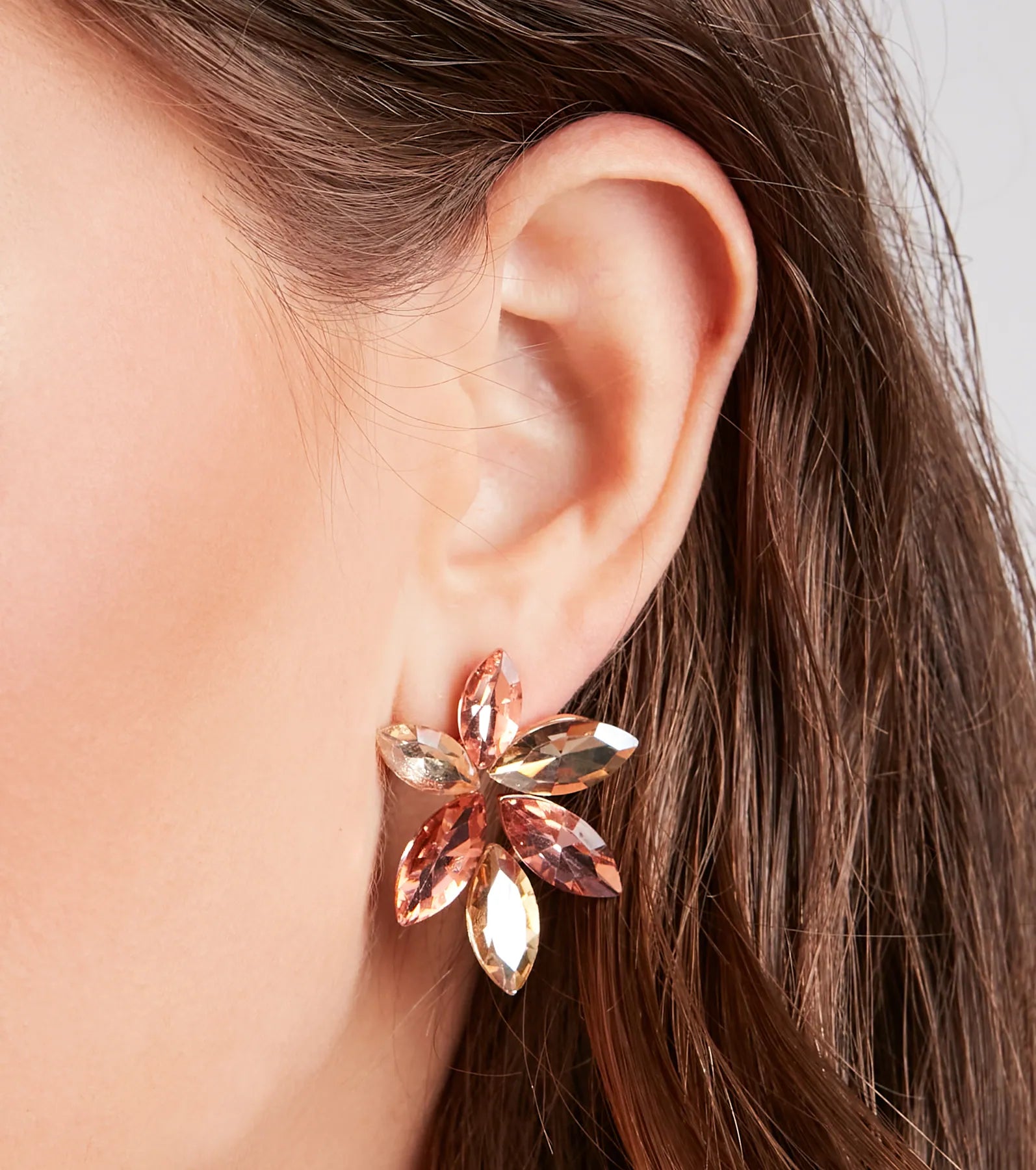 Divine Shine Bejeweled Stud Earrings - Image 2