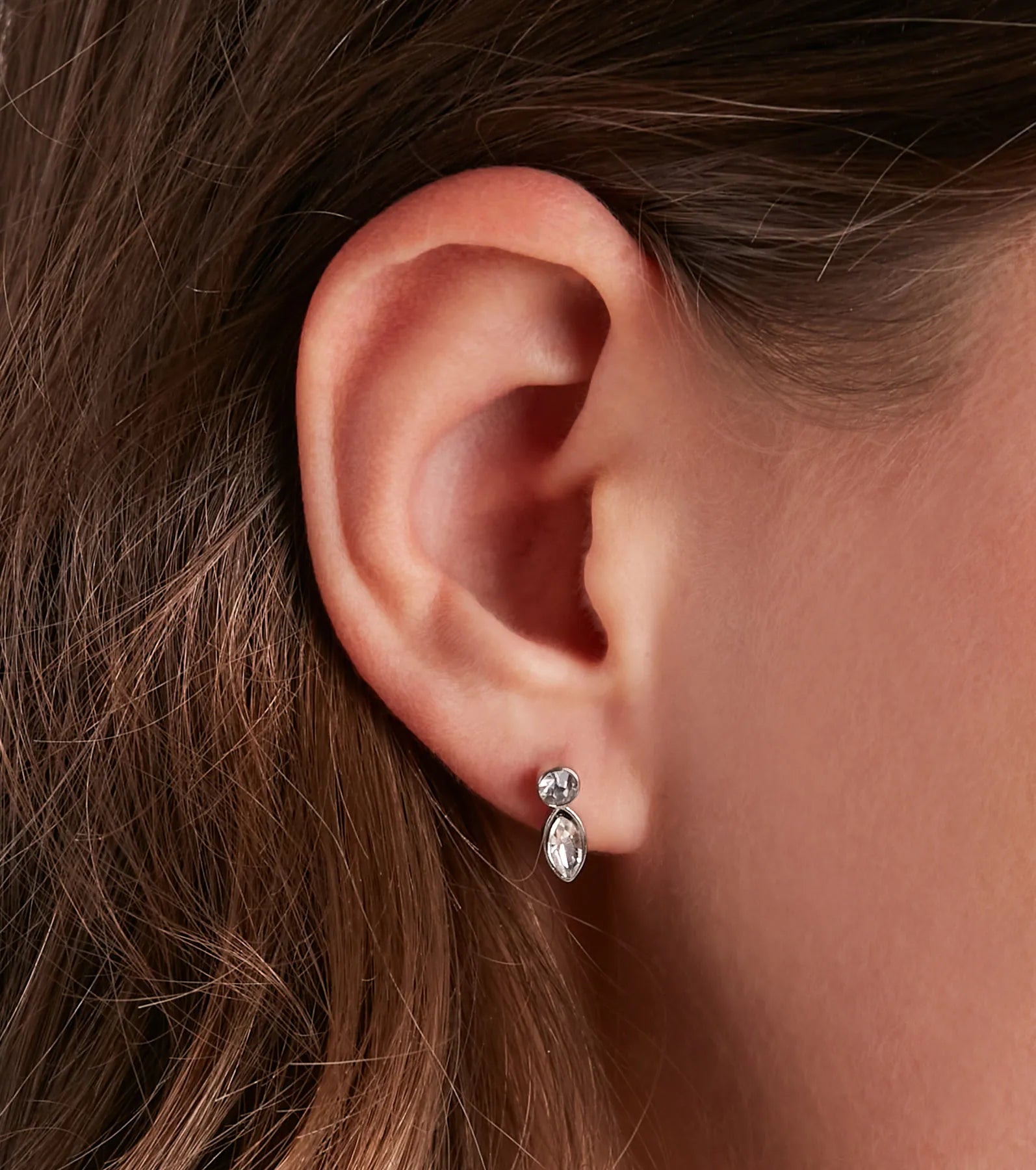 Chic Shine Rhinestone Stud And Duster Earrings Set - Image 20
