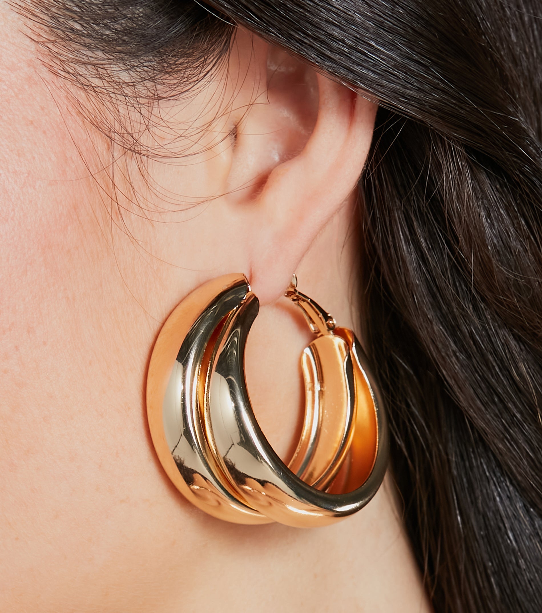 Seeing Double Hoop Earrings - Image 4