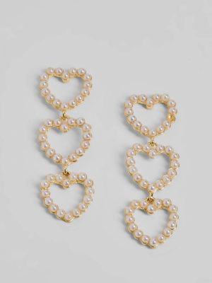 Close To Your Heart Faux Pearl Earrings