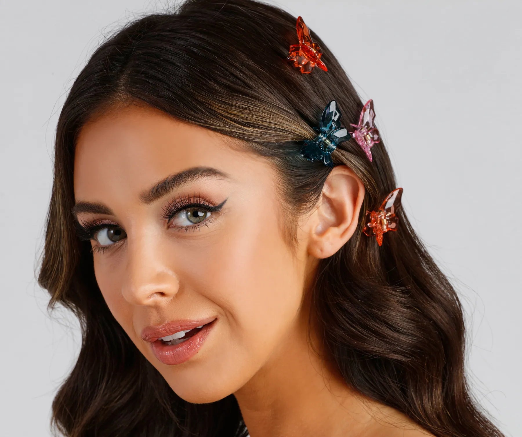 Trendy Girl Mini Butterfly Hair Clips - Image 2