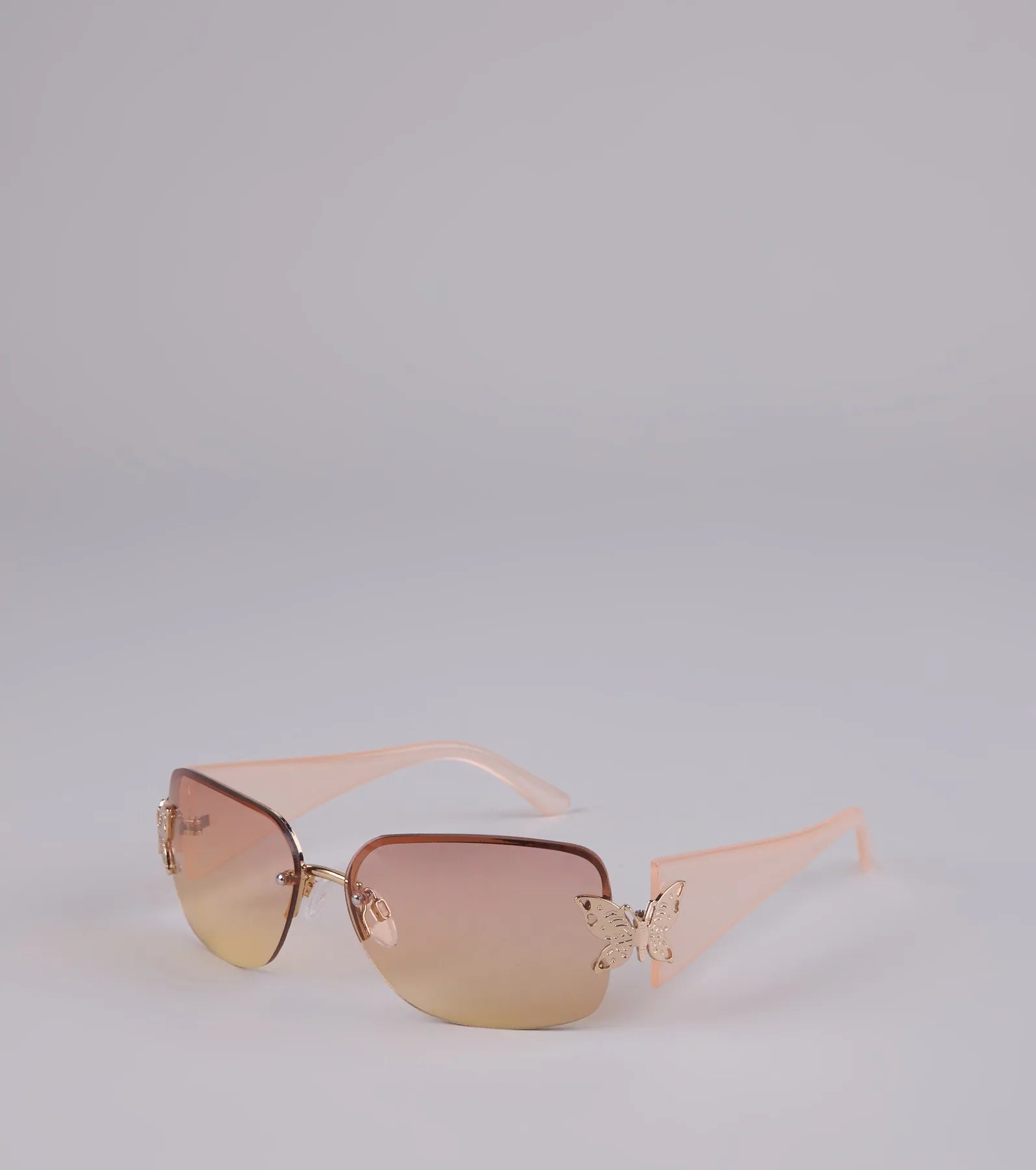 Butterfly Effect Rimless Square Sunglasses - Image 2