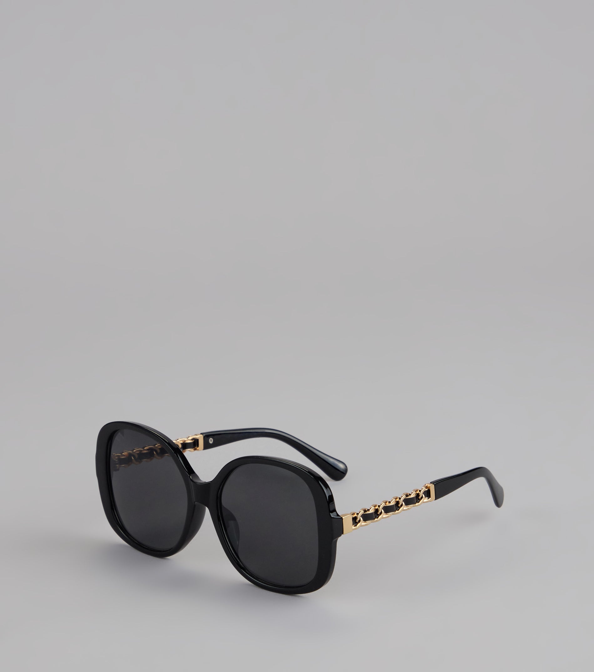Too Glam To Care Oversized Braid Sunglasses - Image 2
