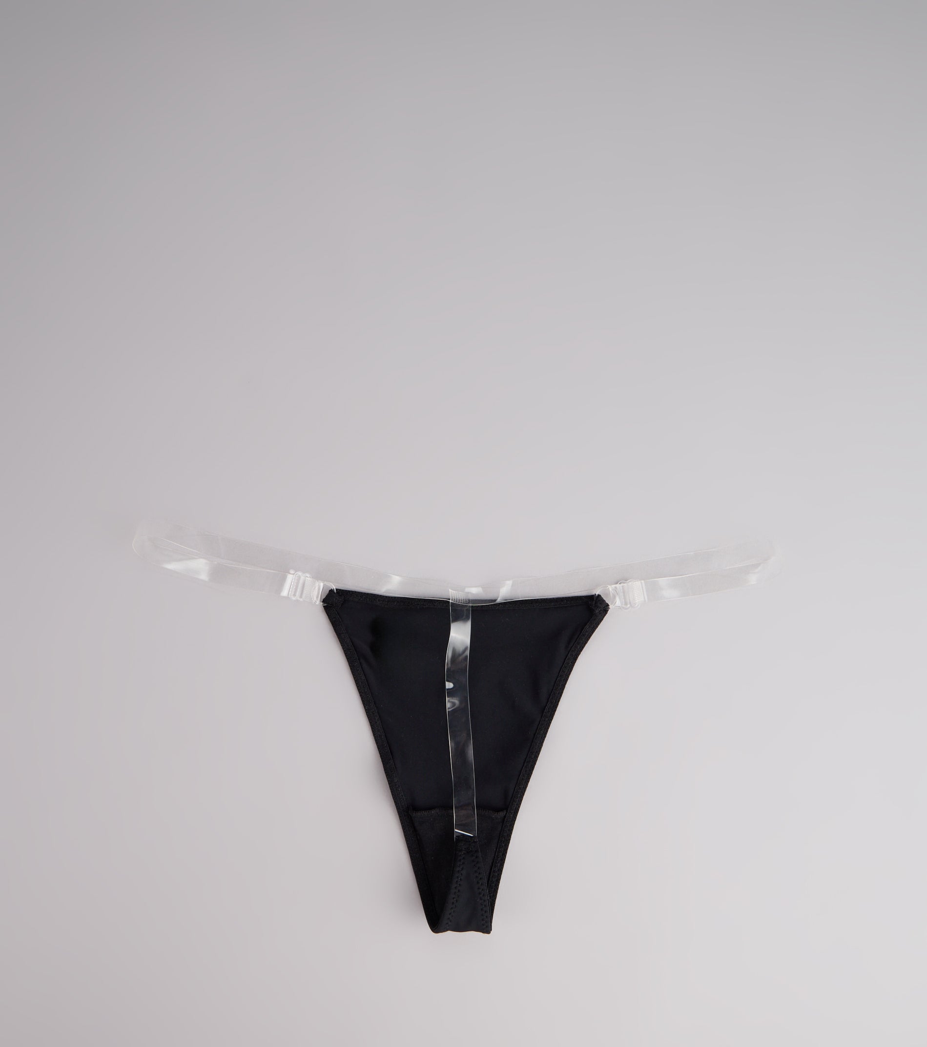 Barely There Clear Strap Thong - Image 2
