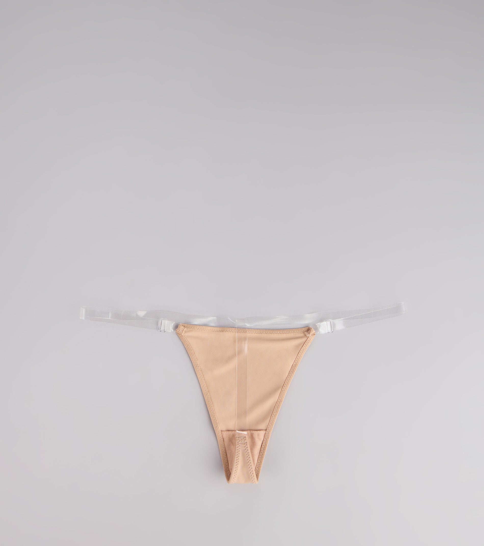 Barely There Clear Strap Thong - Image 4