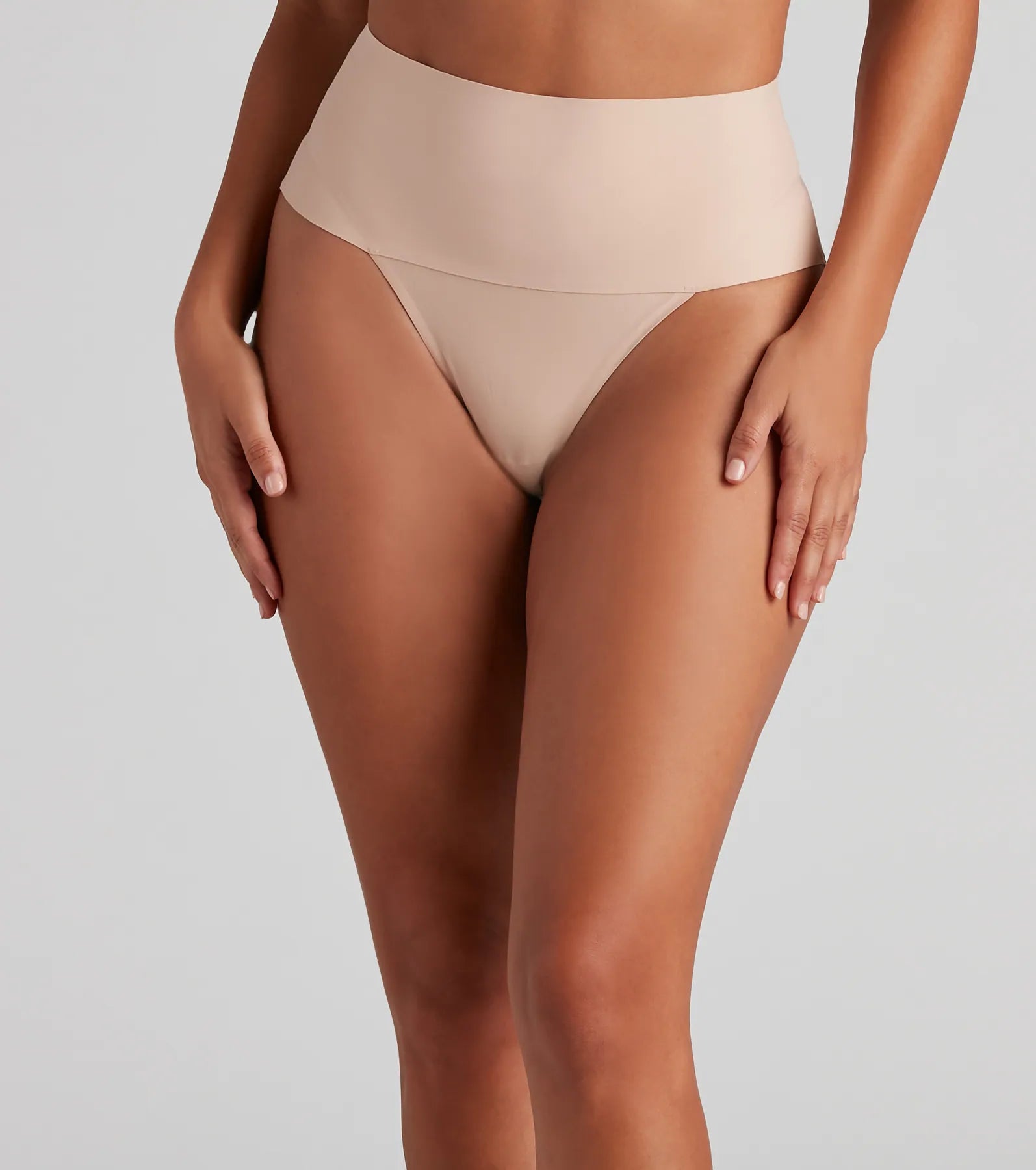 Sleek And Seamless Mid-Rise Shaper Thong - Image 5