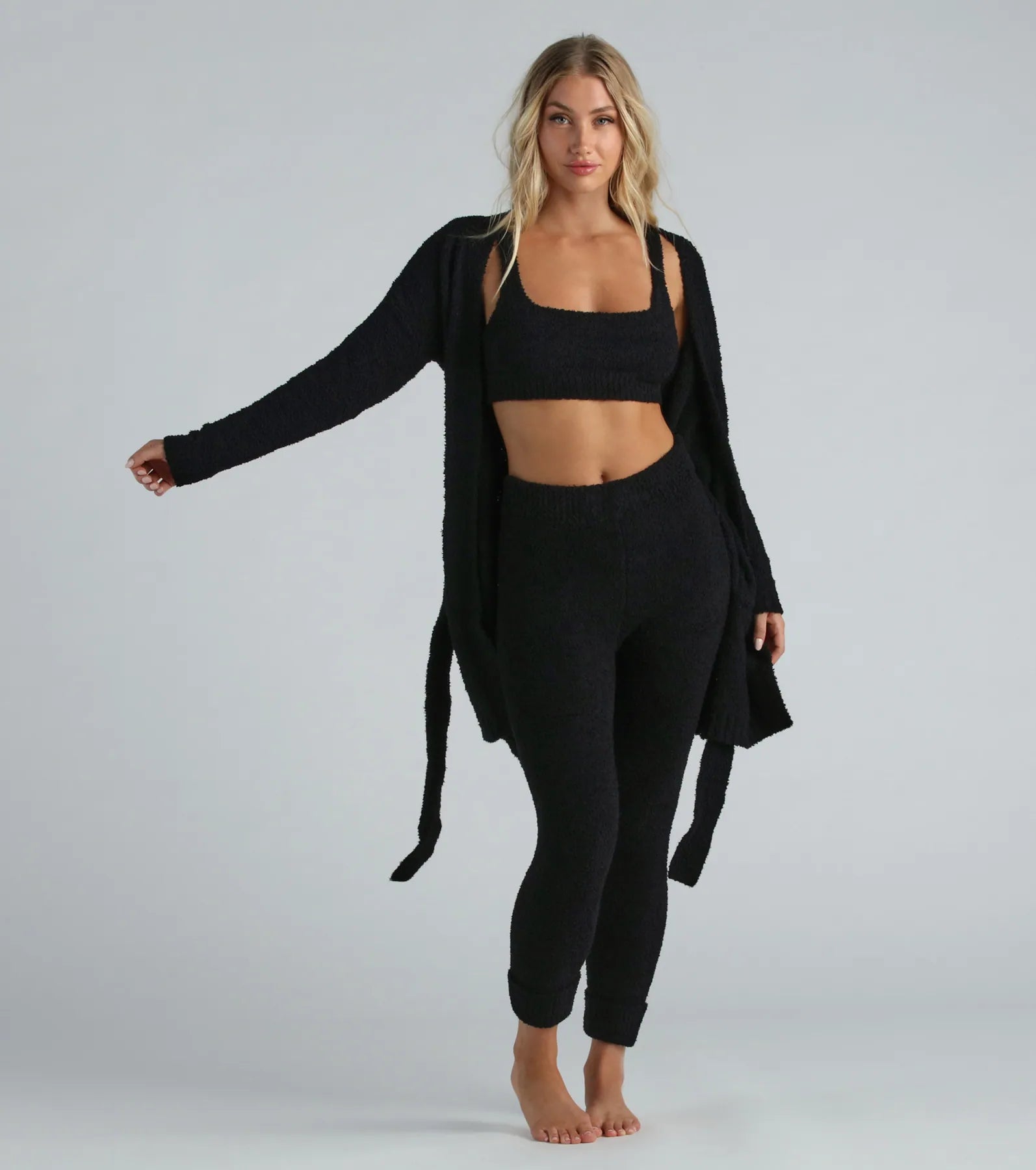 Fuzzy Feels Chenille High-Rise Jogger Pajamas - Image 7