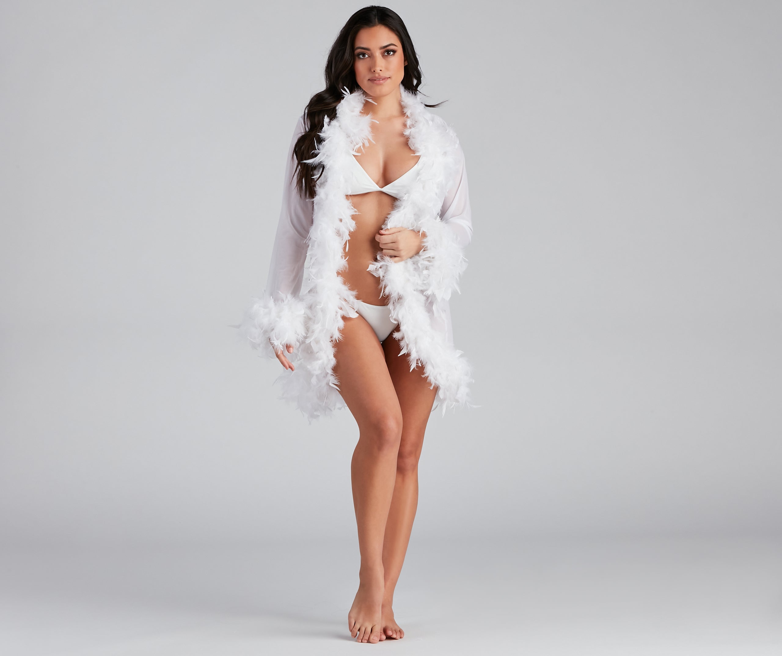 So Seductive Short Mesh Robe - Image 10
