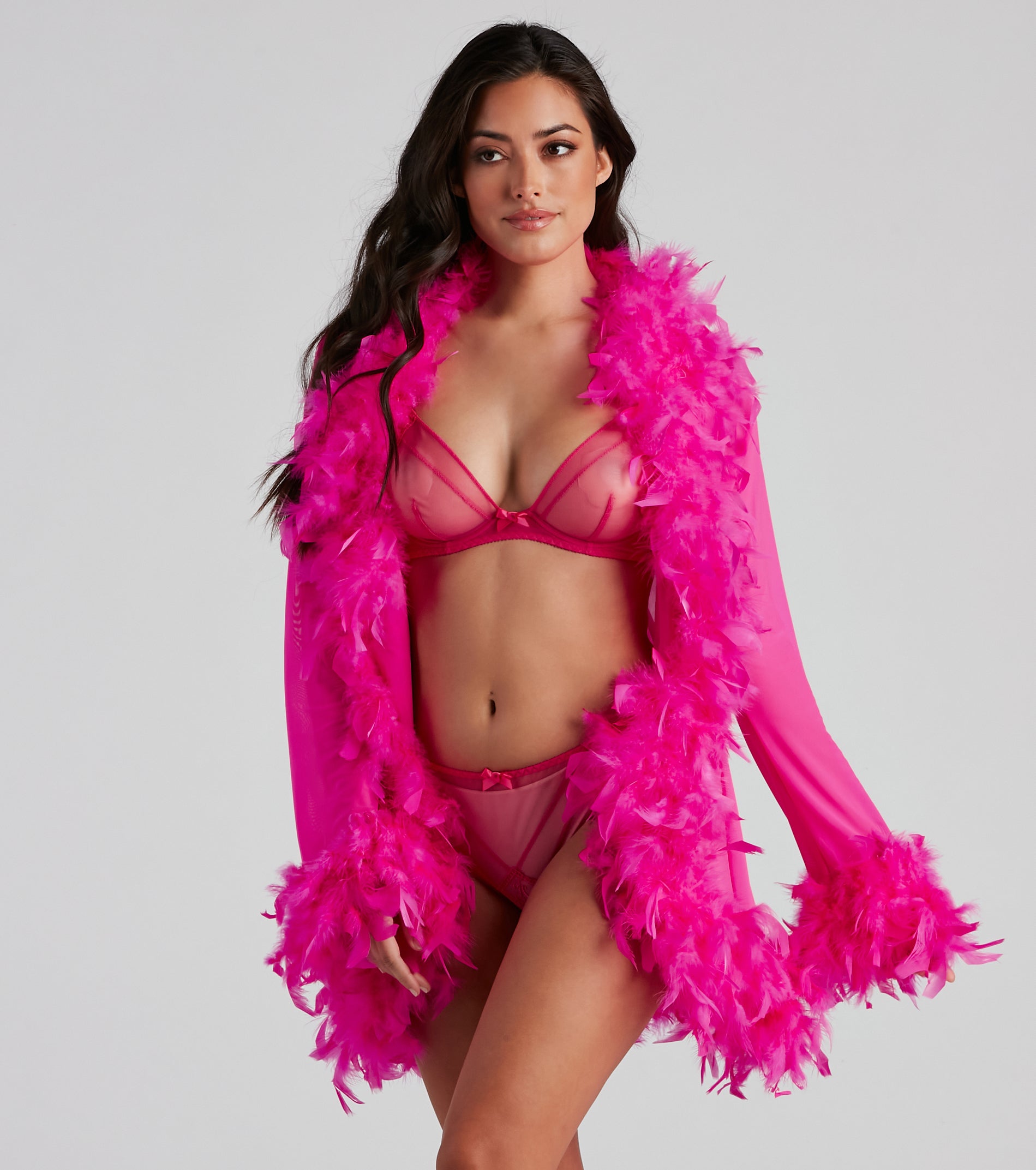 So Seductive Short Mesh Robe - Image 15