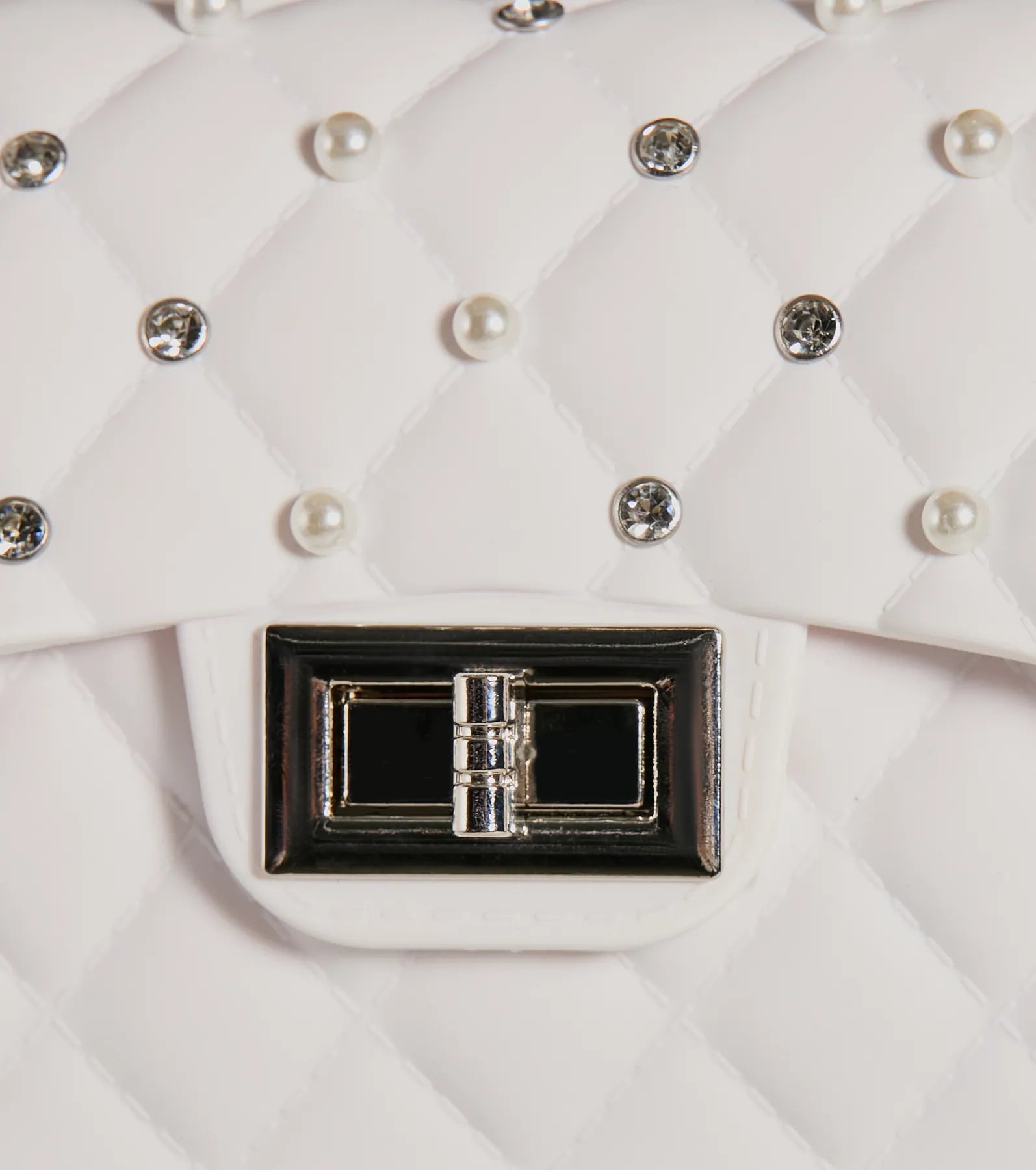 On The Go Babe Faux Pearl Jelly Crossbody Bag - Image 3