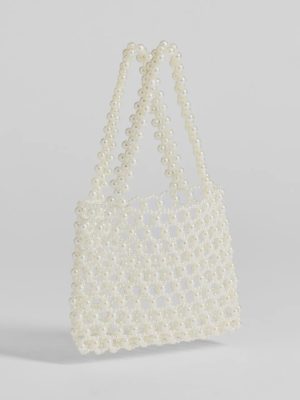 Sweetly Elite Faux Pearl Handbag