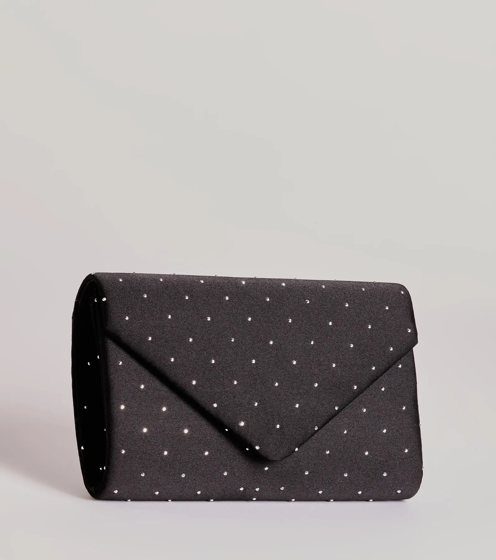 Dazzling Moments Rhinestone Satin Clutch Bag - Image 3