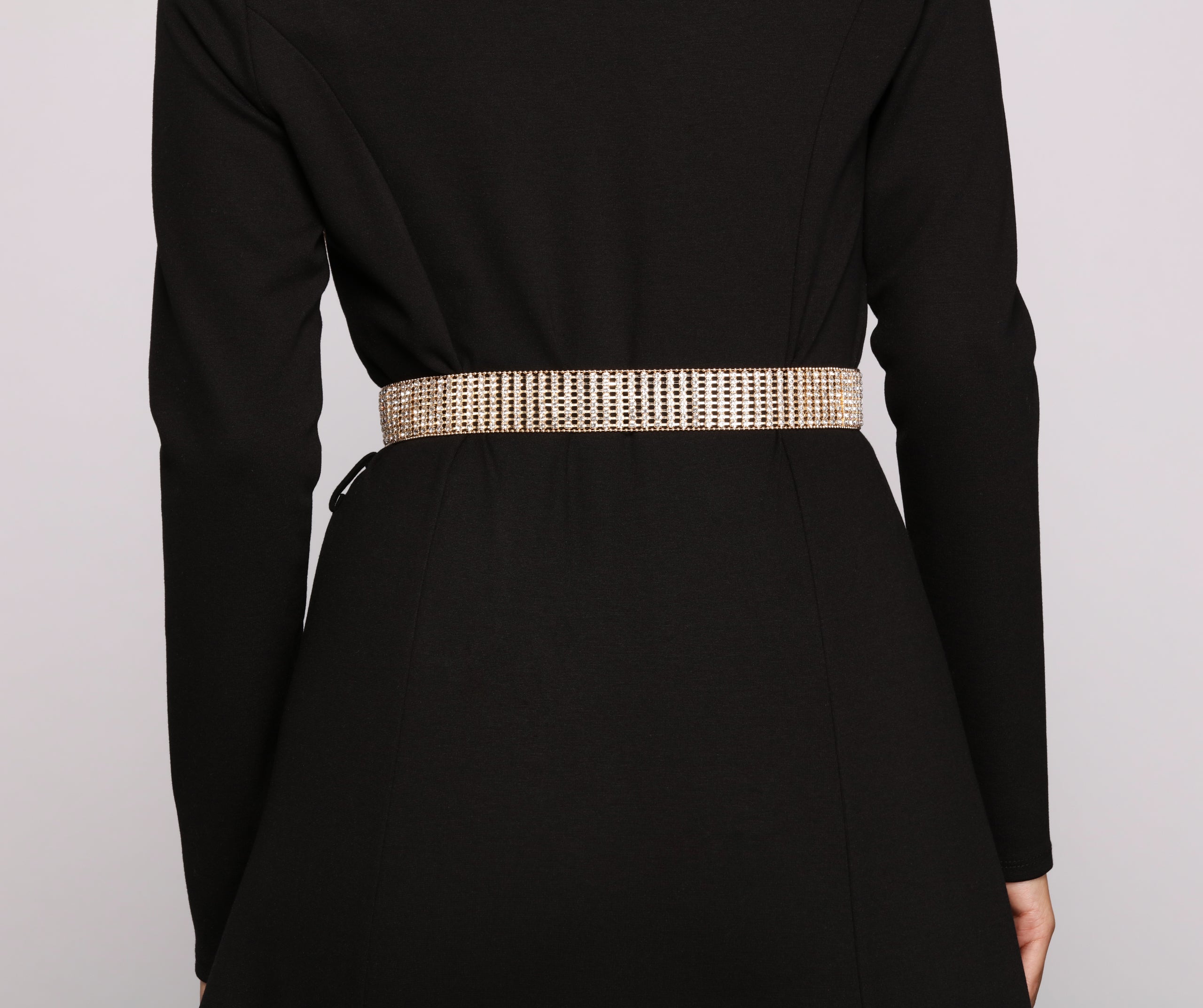 Feelin' Extra Rhinestone Double Buckle Belt - Image 3