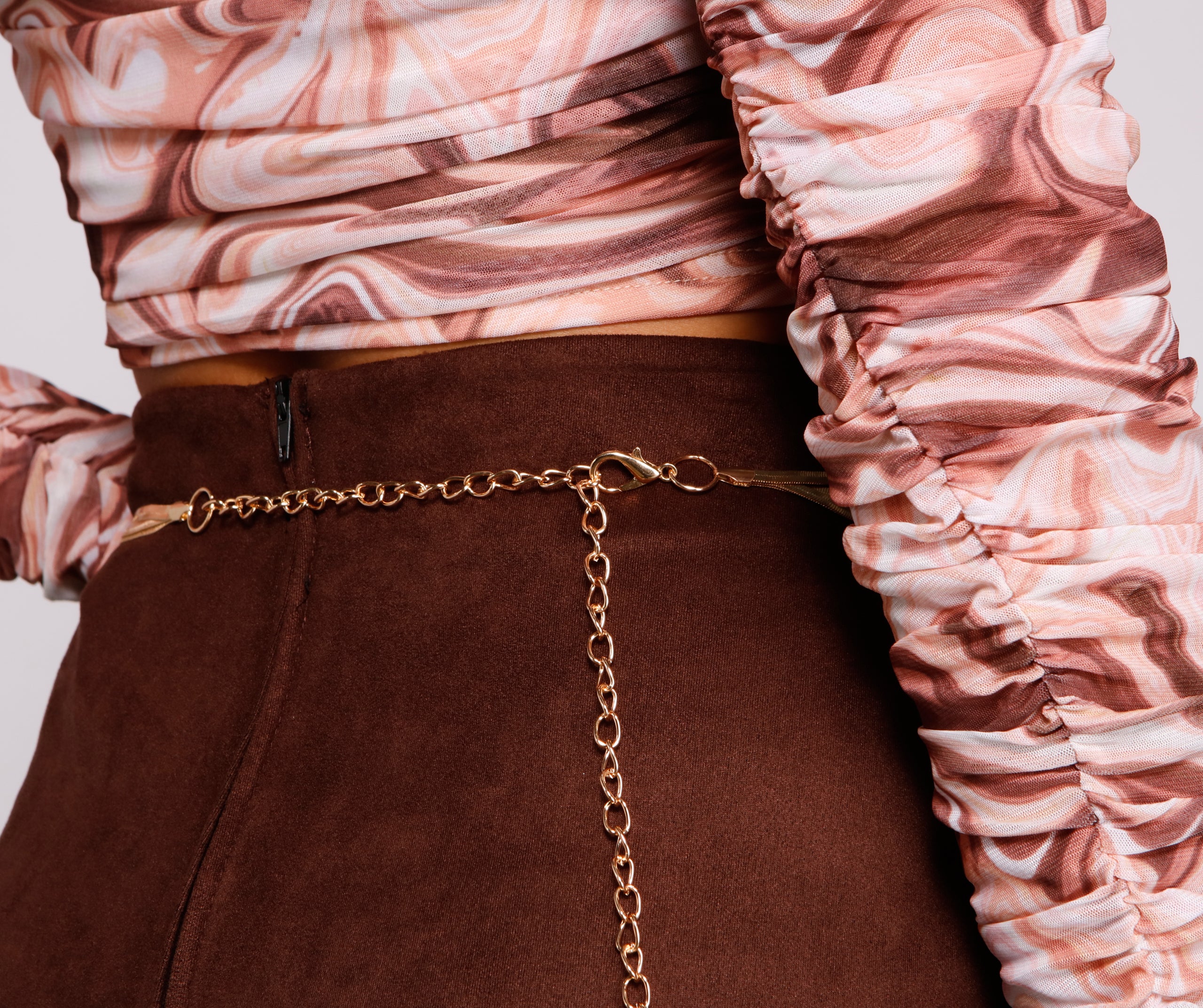 Sleek Layered Snake Chain Belt - Image 4
