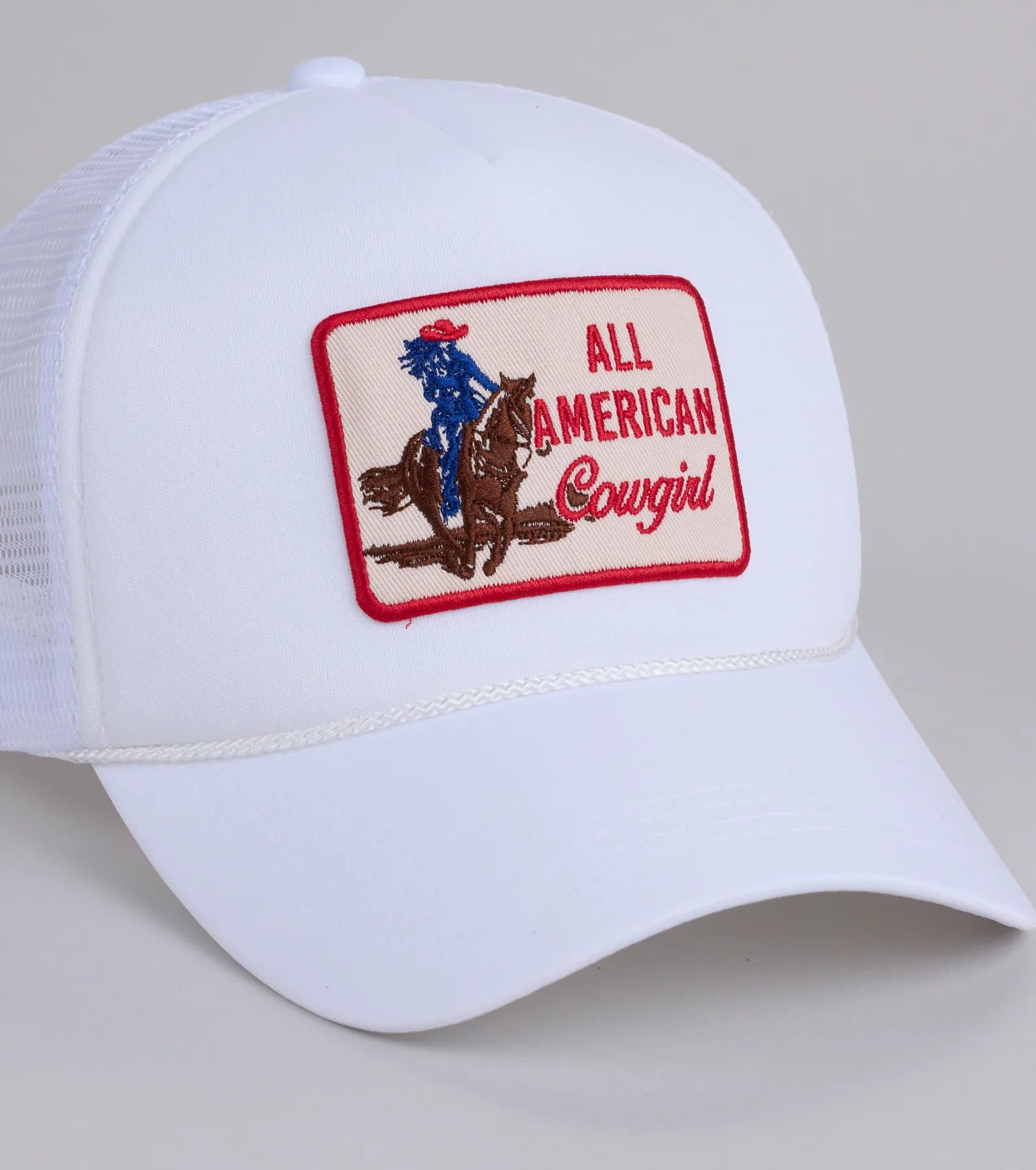 All American Cowgirl Snap Back Trucker Hat - Image 2