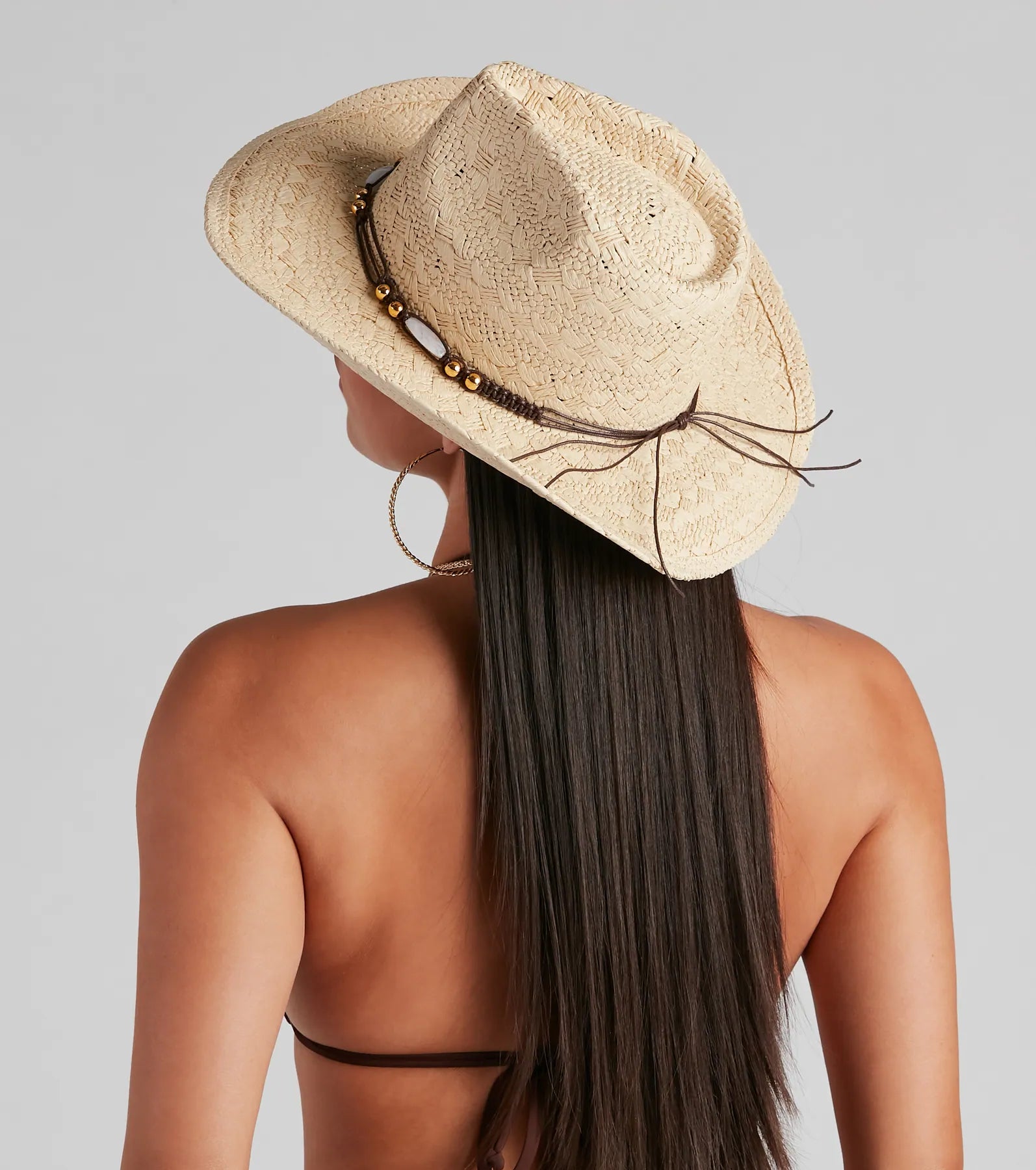 Saddle Up Straw Cowboy Hat - Image 3
