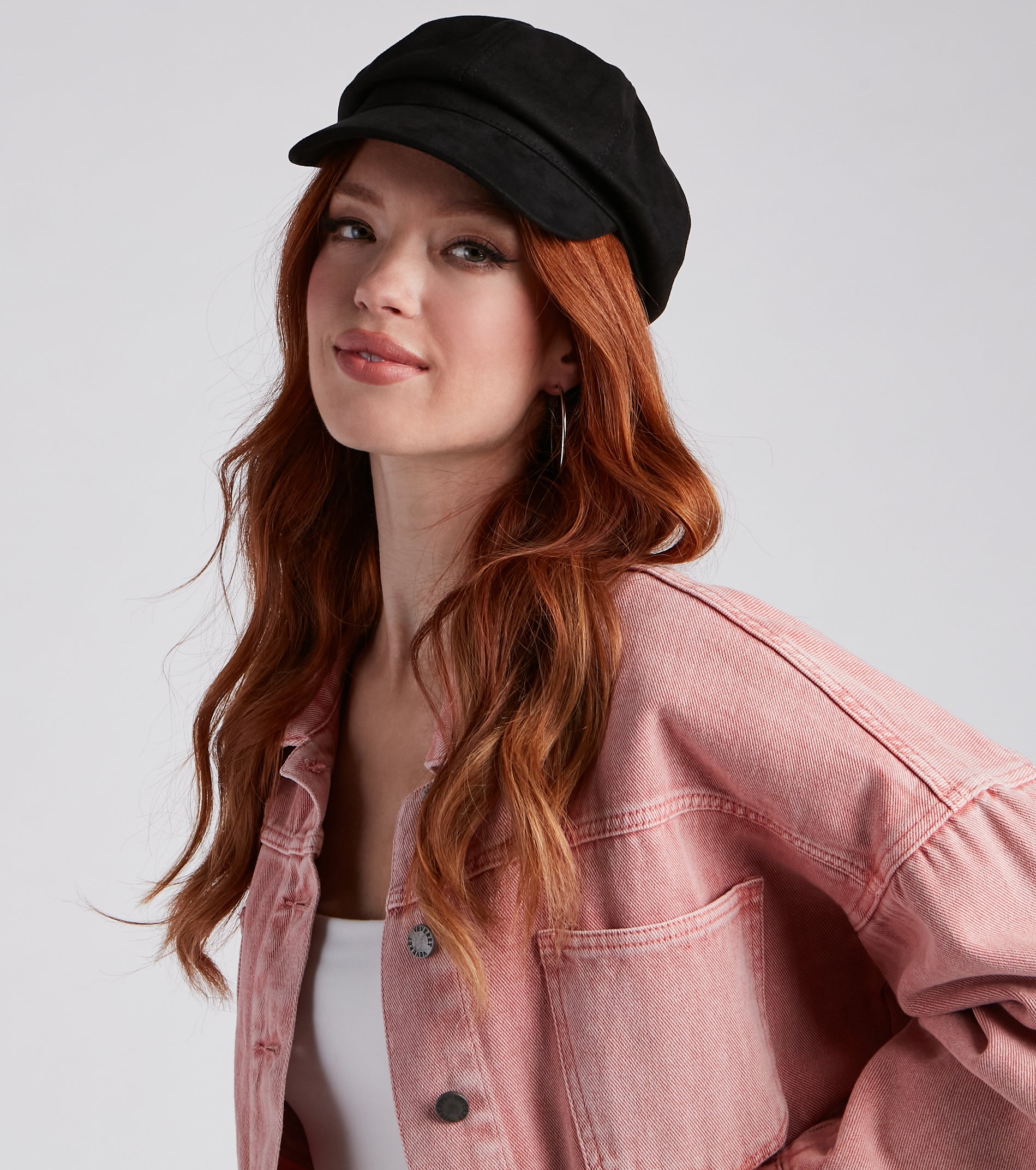 Downtown Girl Faux Wool Cabby Hat - Image 2