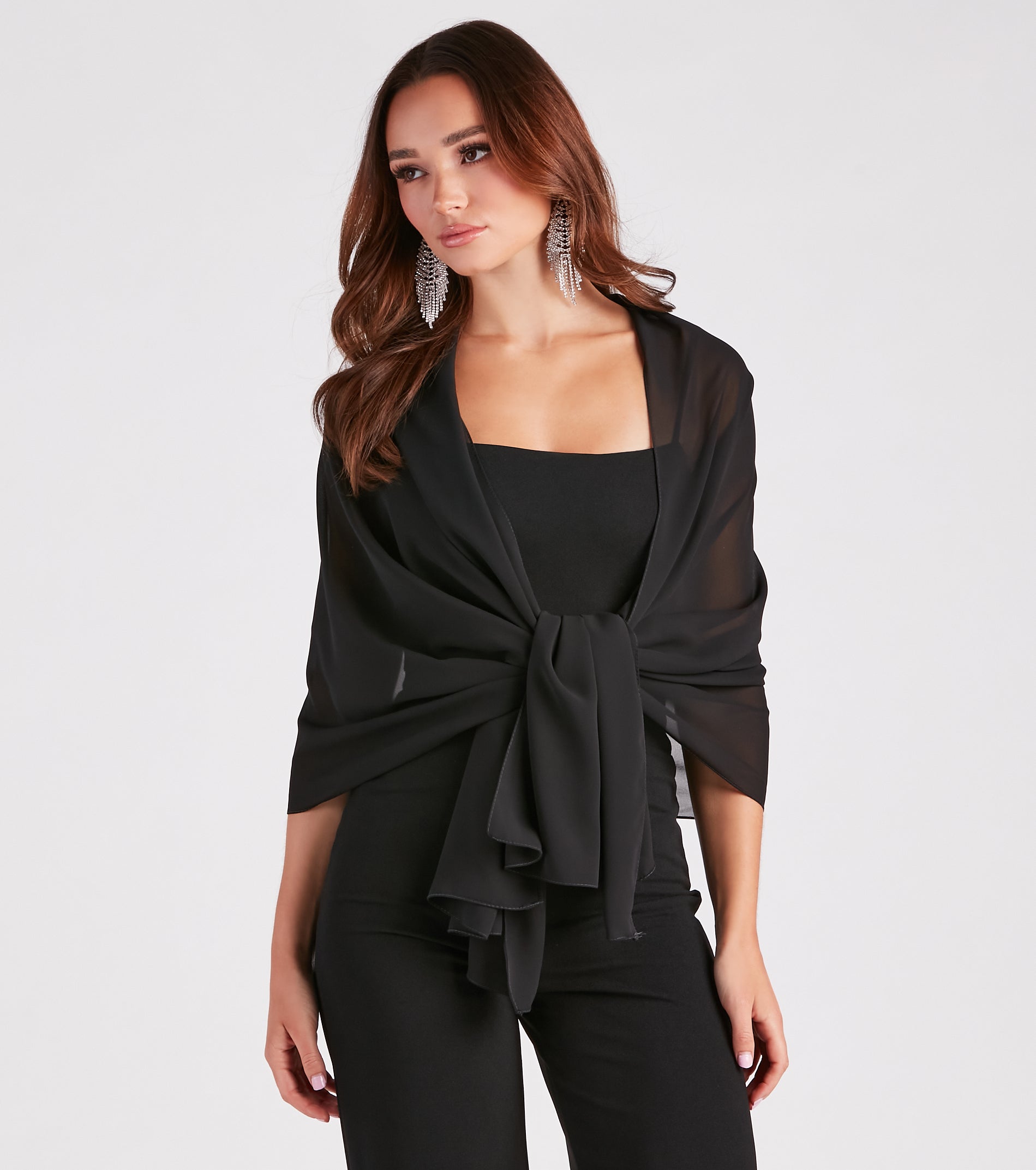 Layer On Classy Mesh Shawl Wrap - Image 4