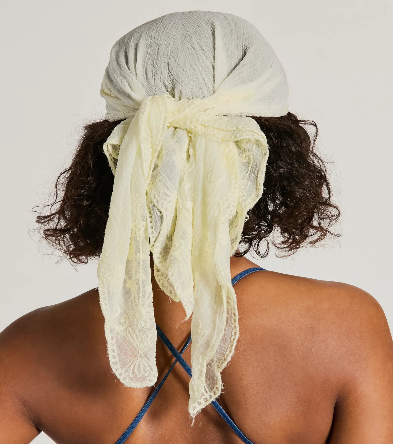 Forever Adorable Embroidered Sheer Head Scarf - Image 2