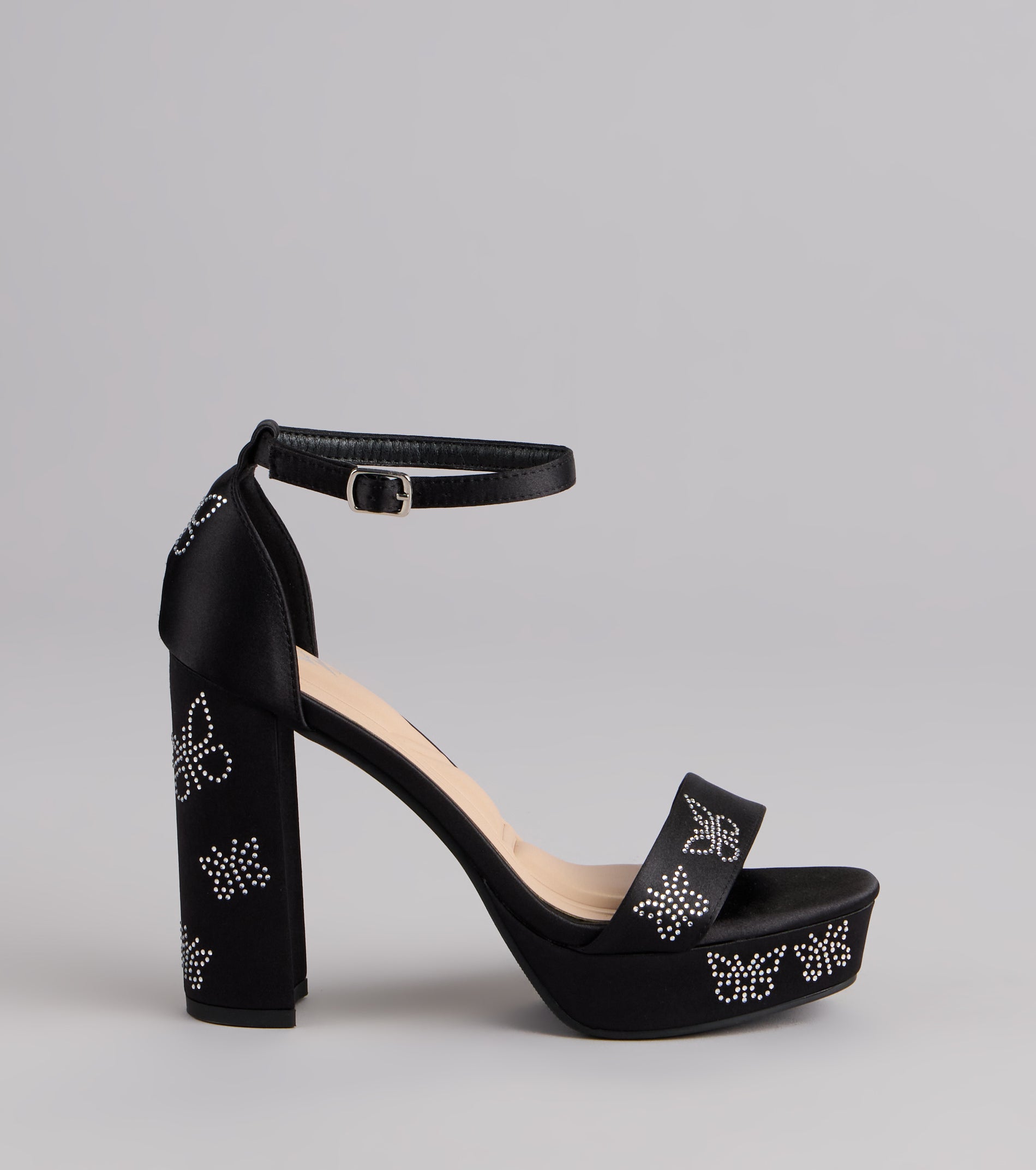 Butterfly Kisses Platform Block Heels - Image 2