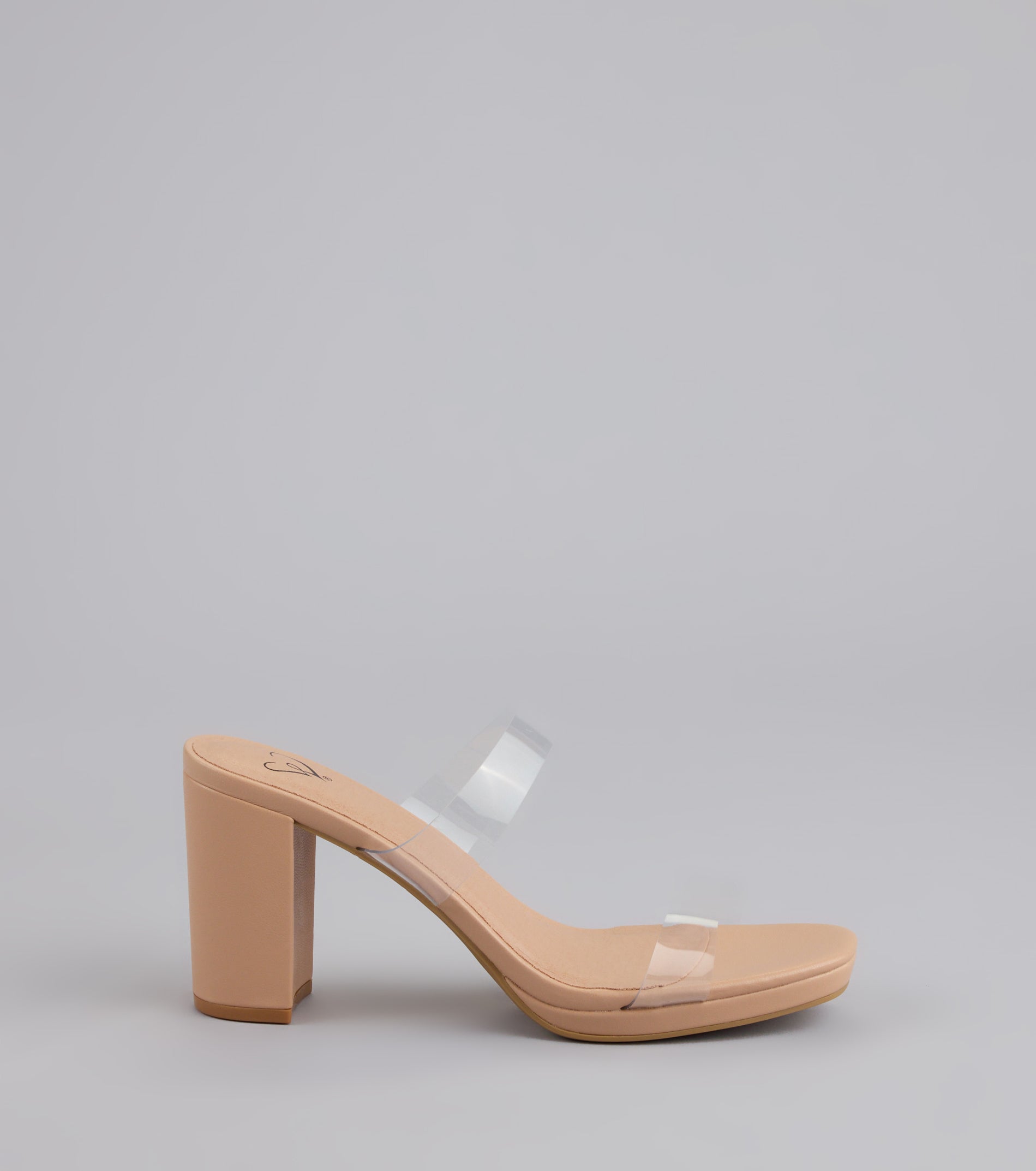 Admiring Looks PVC Platform Mules - Image 2