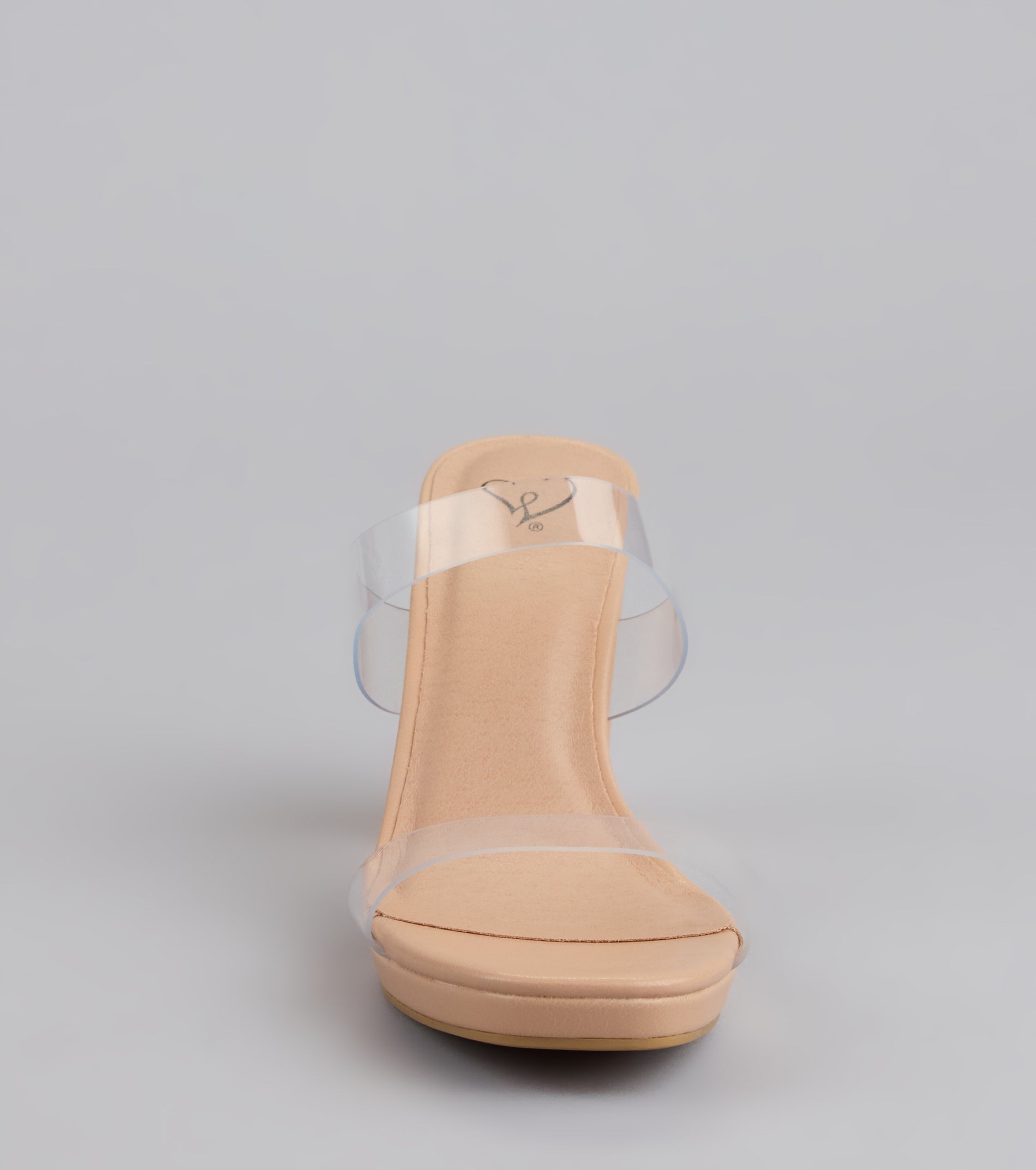 Admiring Looks PVC Platform Mules - Image 3