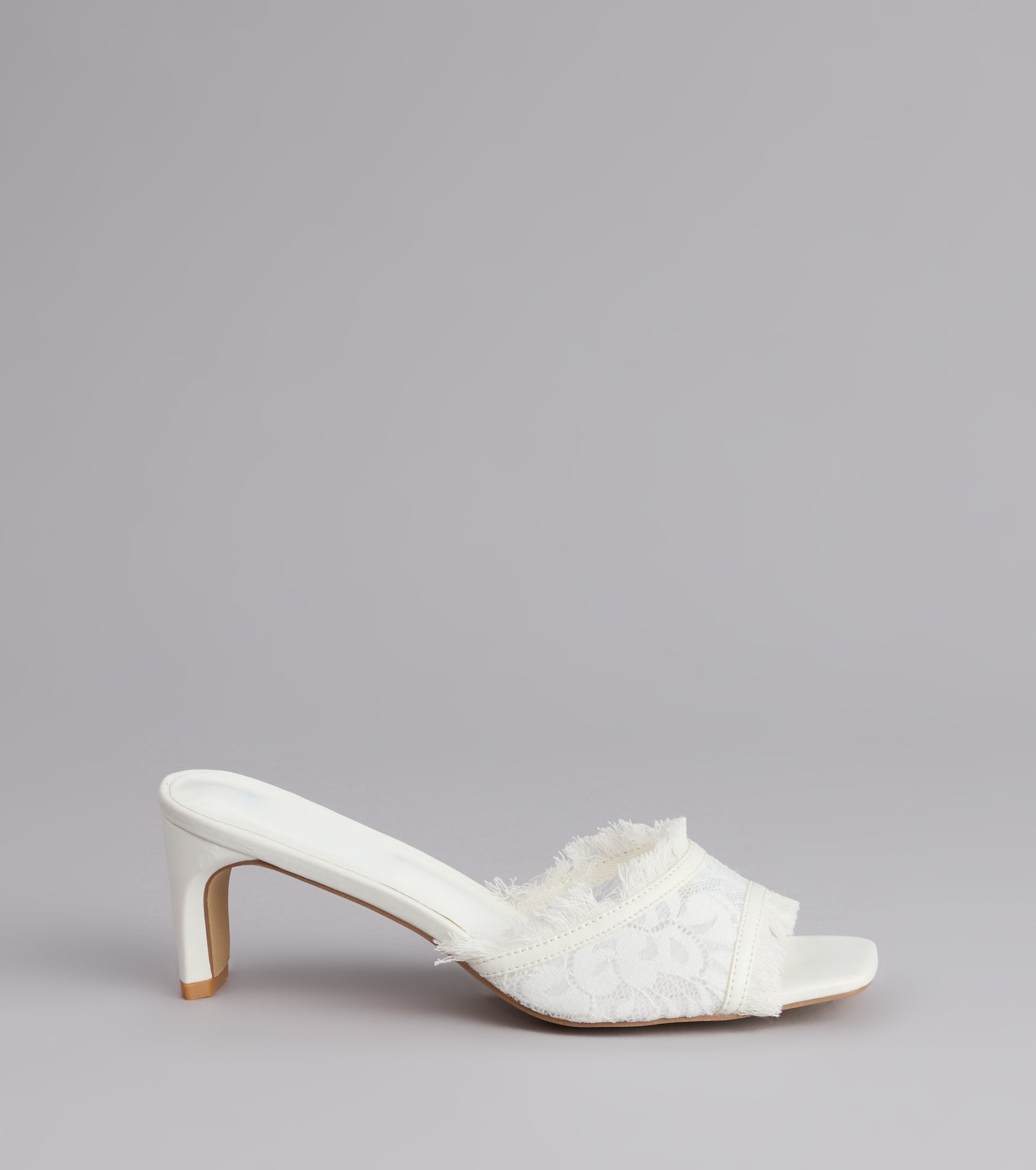 Keep It Cute Lace Strap Mules - Image 2