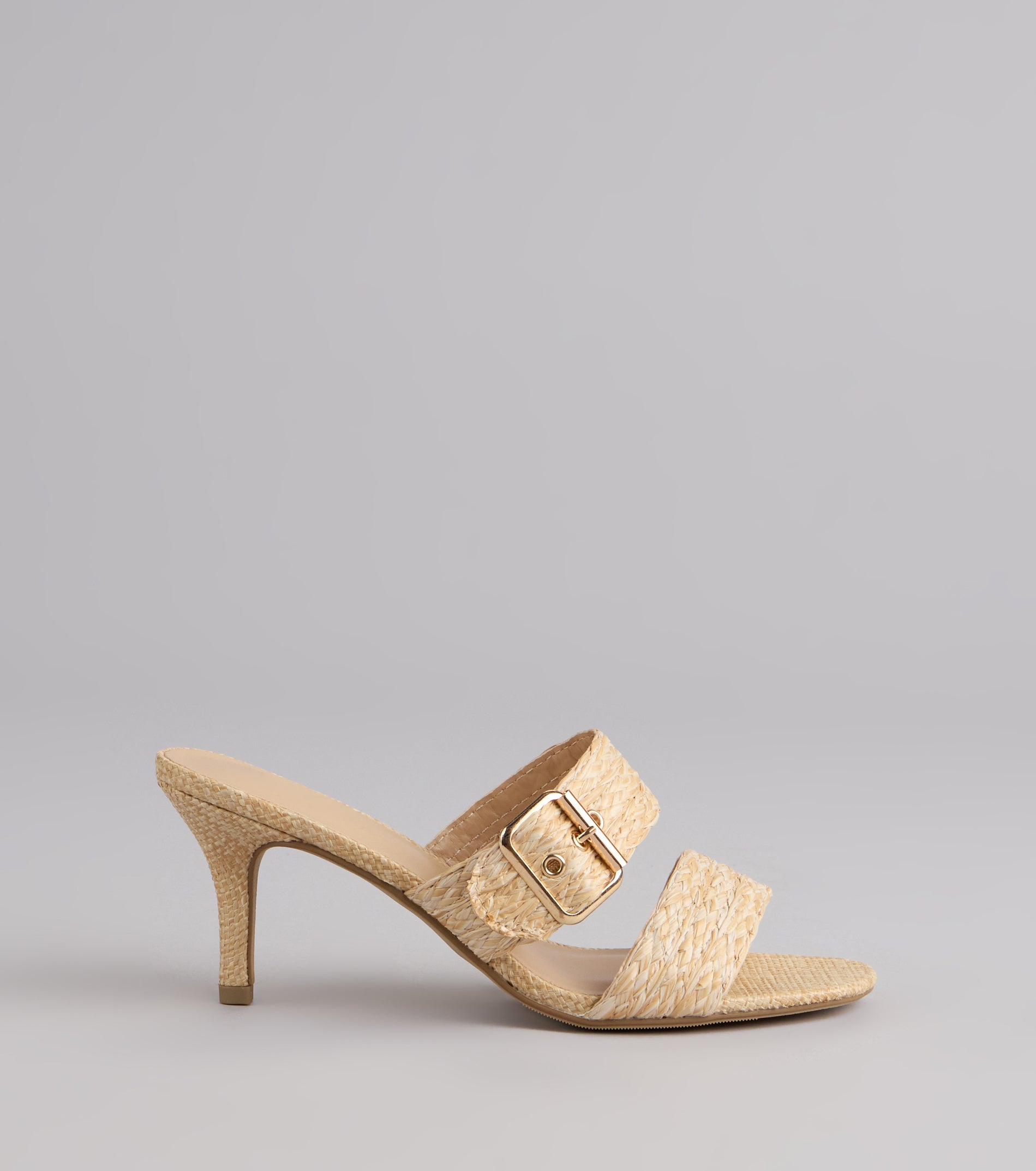 Sun Chaser Stiletto Buckle Mules - Image 2
