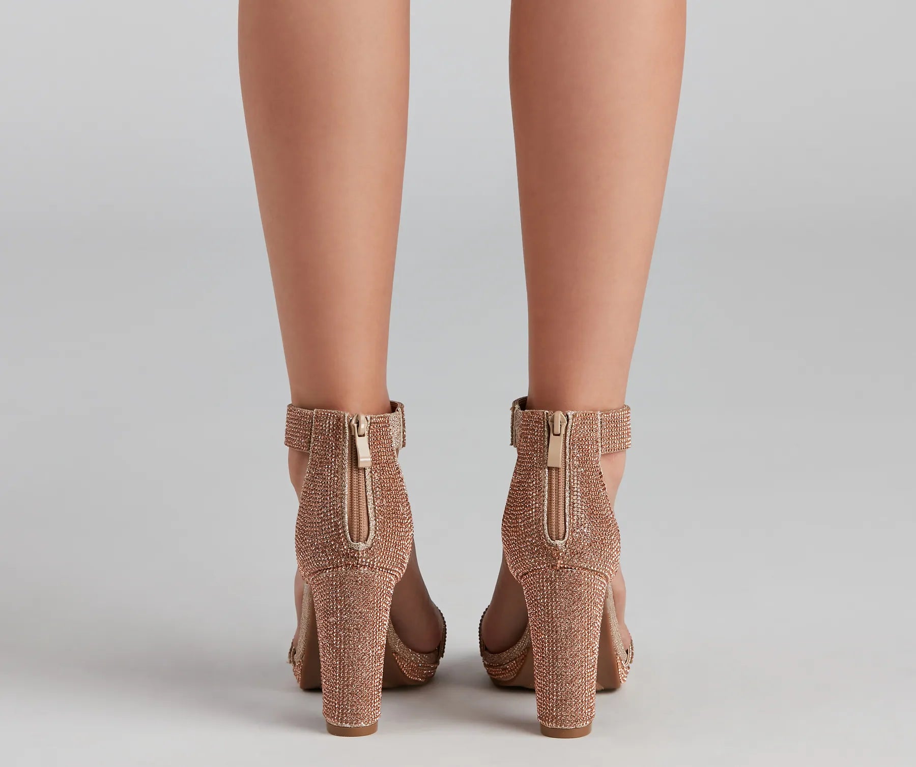 Lead The Way Glitter Block Heels - Image 4