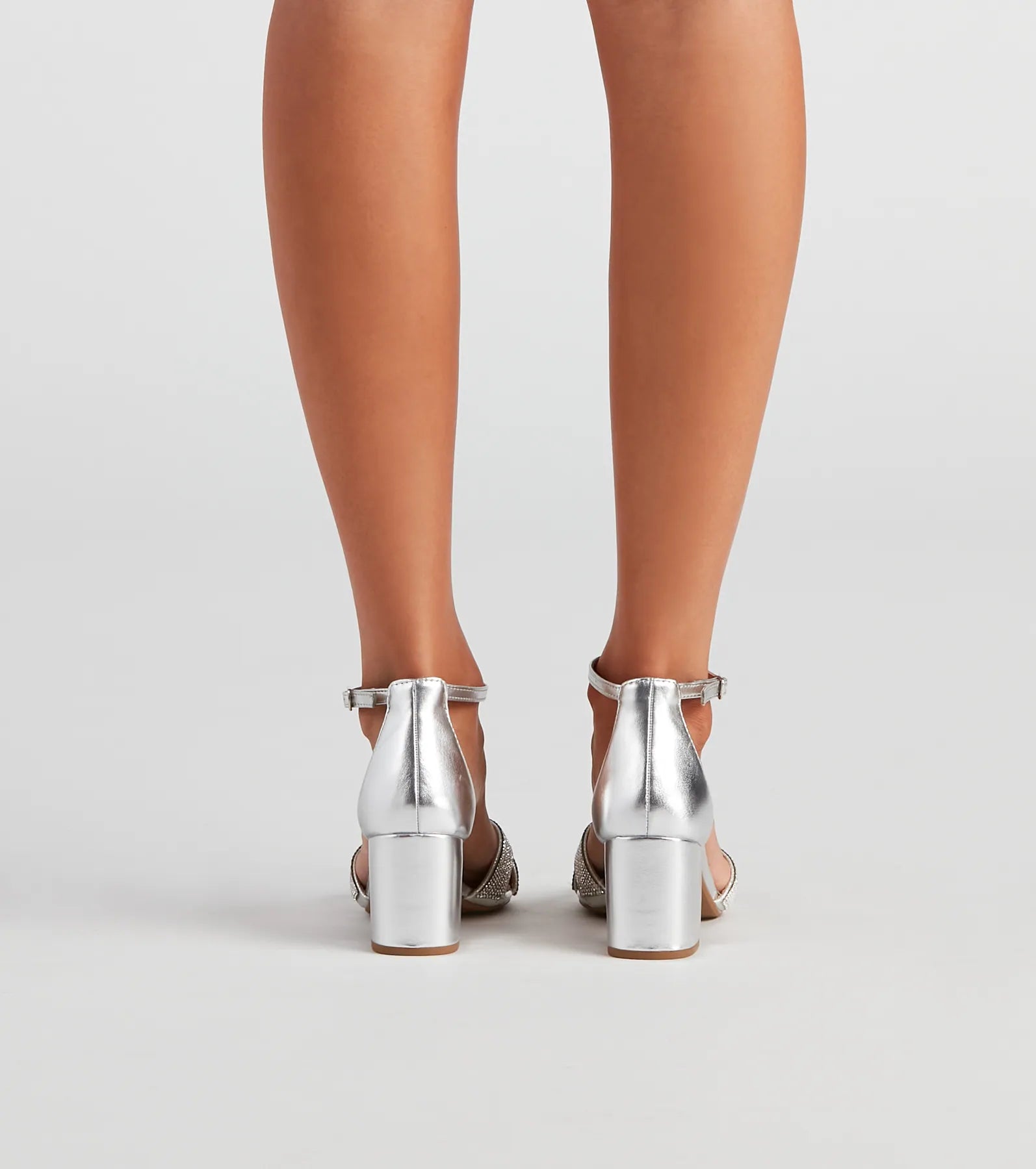 Future Glam Rhinestone Block Heels - Image 9