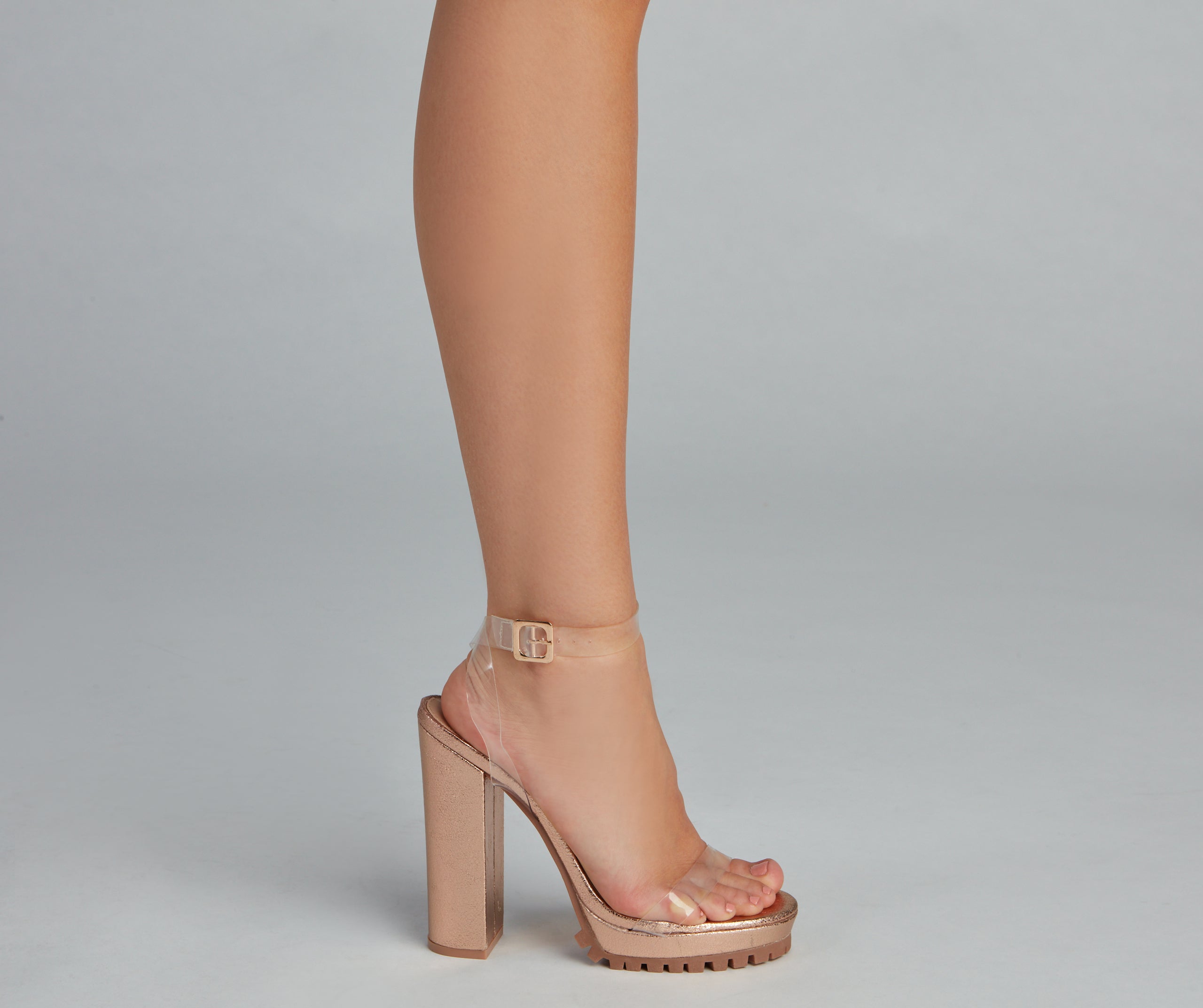 Glam Girl Gone Edgy Lug Sole Block Heels - Image 9