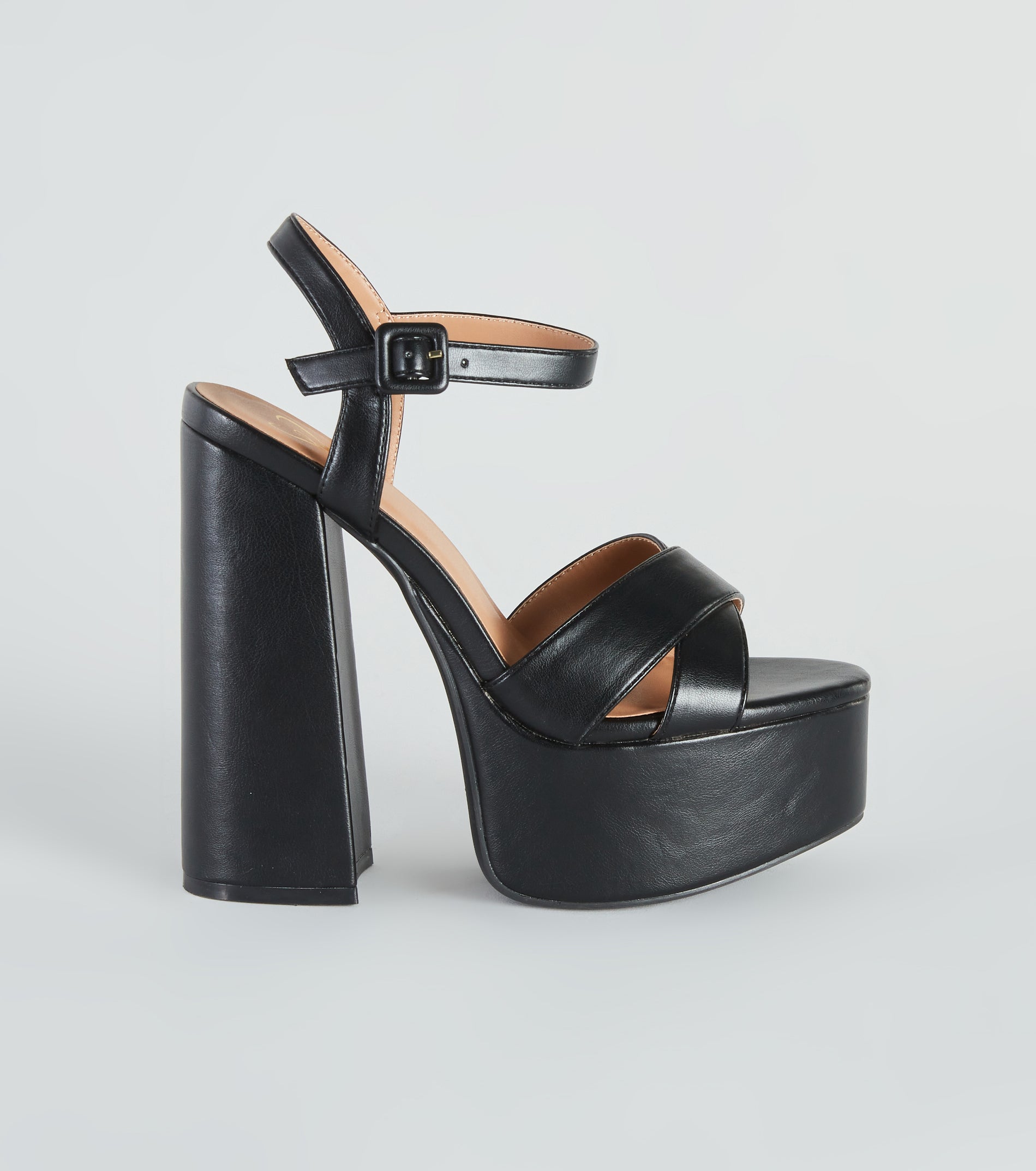 Strut It Out Chunky Platform Block Heels - Image 2