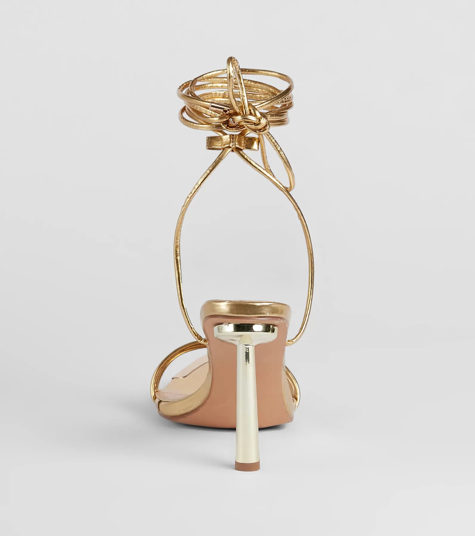 Laced Up In Sleek Style Strappy Stiletto Heels - Image 8