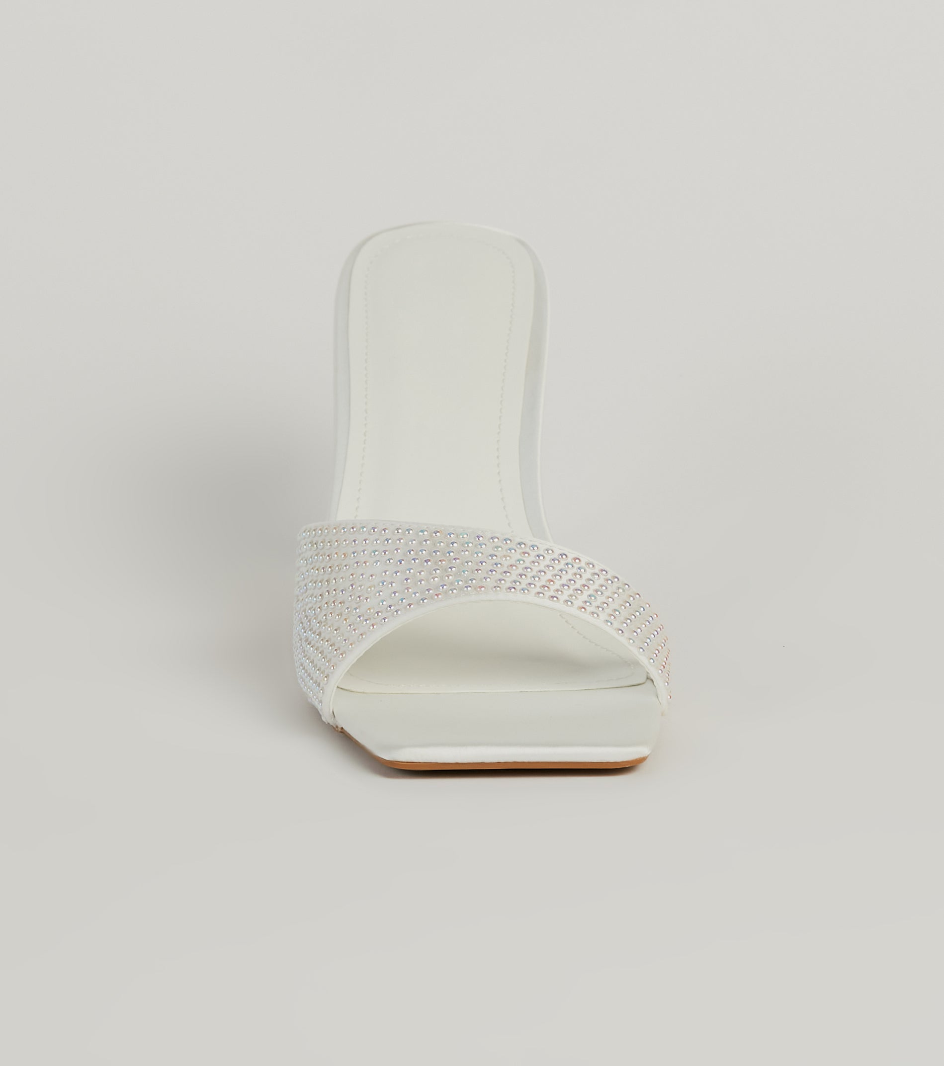 Chic First Impression Studded Stiletto Mules - Image 3