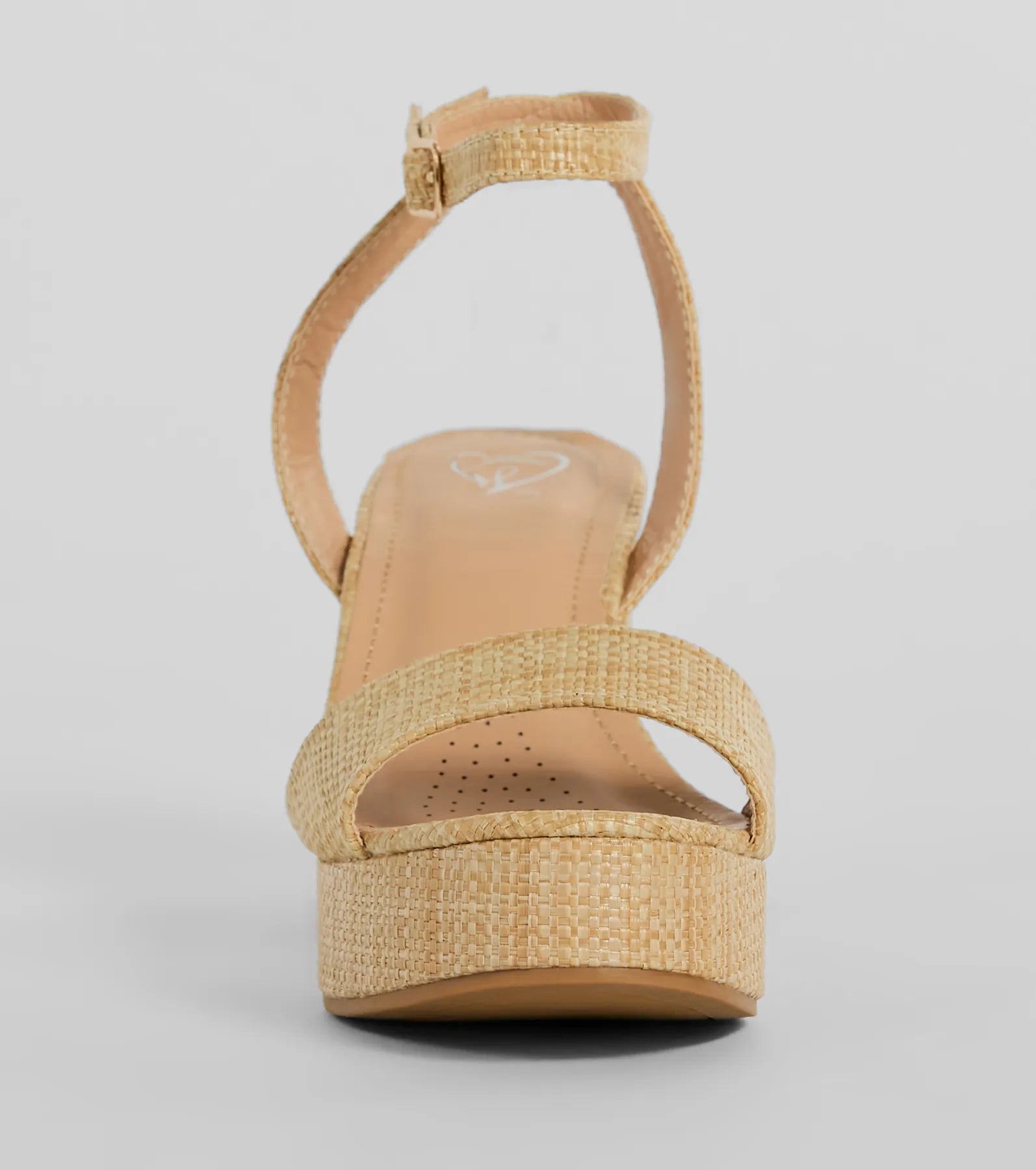 Boho Chic Straw Platform Block Heels - Image 3