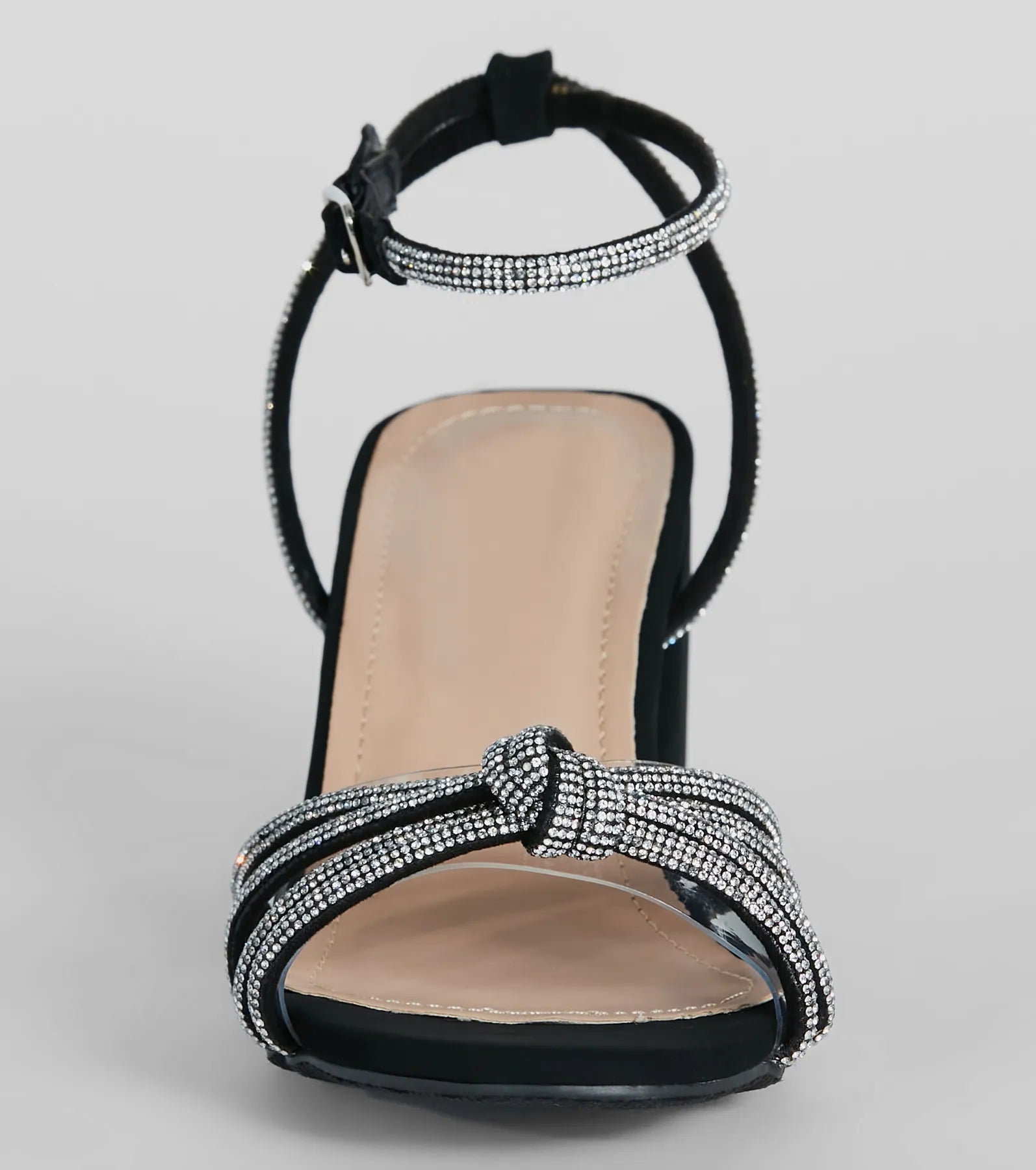 Dancing Shoes Rhinestone Short Block Heels - Image 7