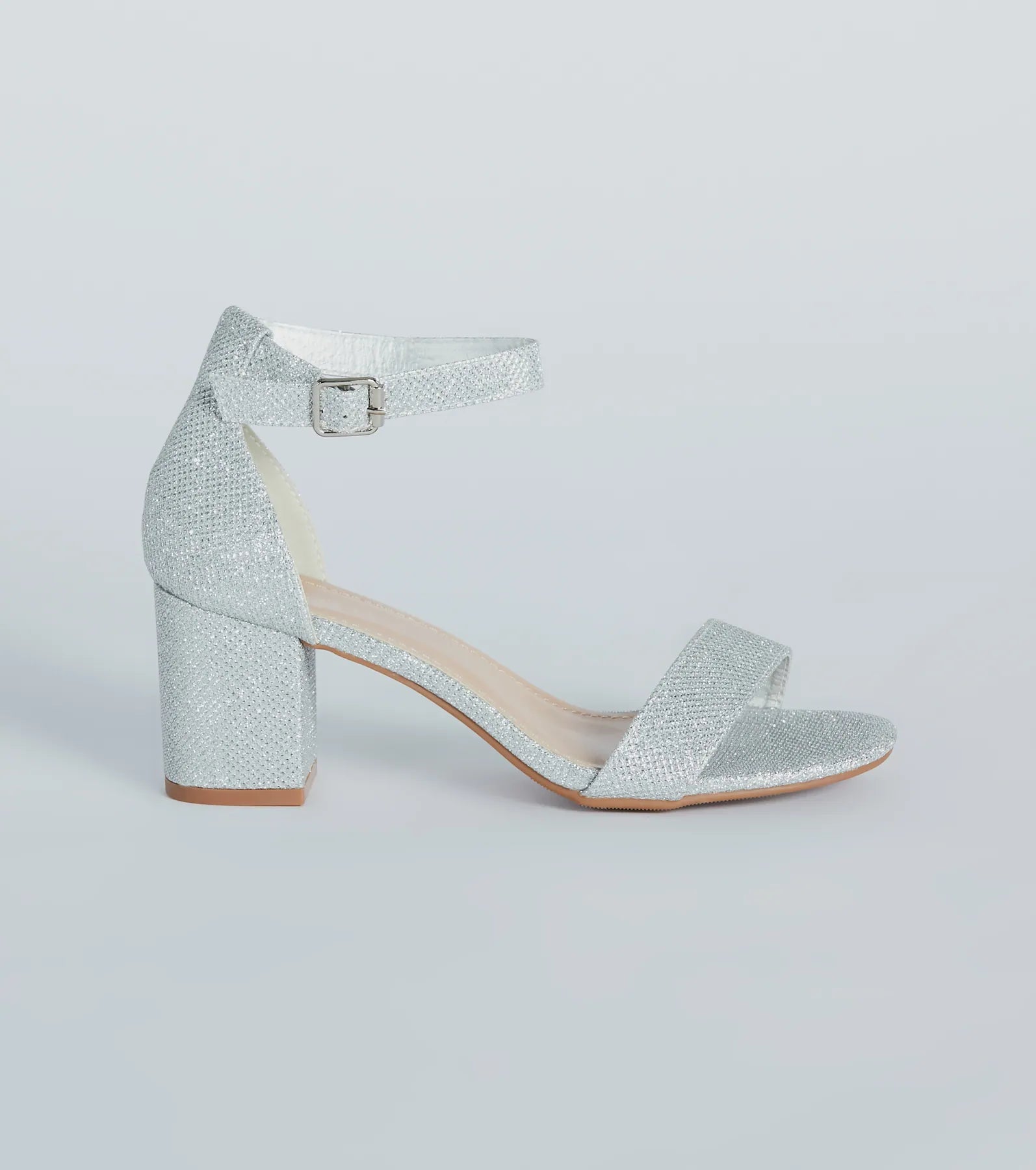 Shine Factor Metallic Low-Block Heels - Image 6